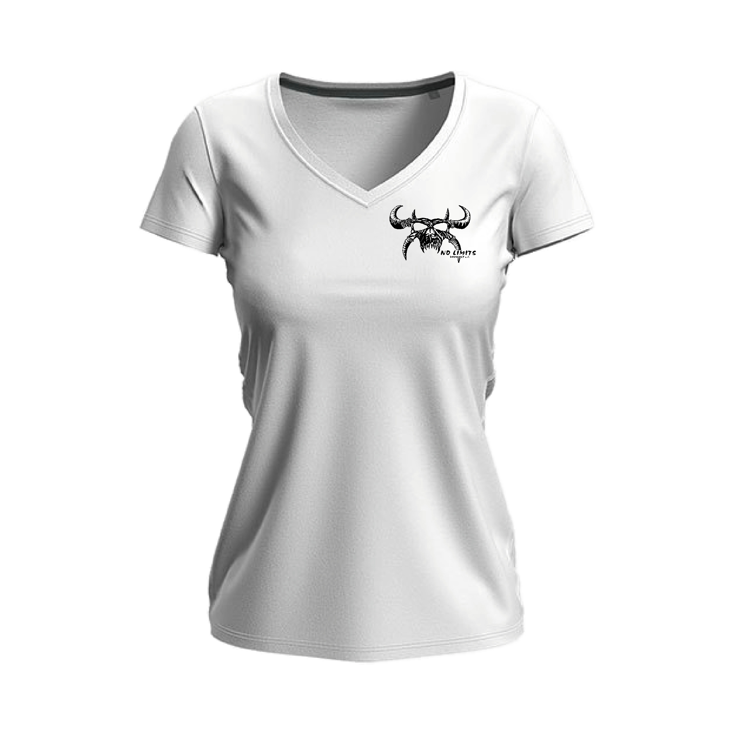 NO LIMITS Dorndorf e.V. Damen V-neck Shirt weiß-XXL
