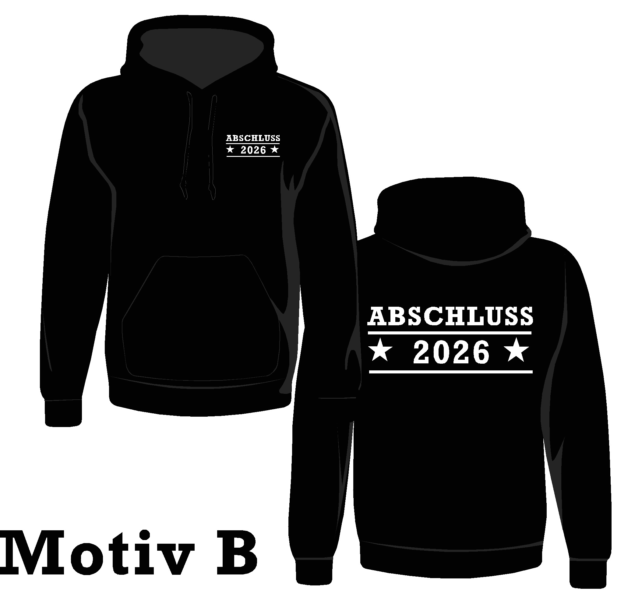 Hoodie "Abi/Abschluss 2026" Abschluss-5XL