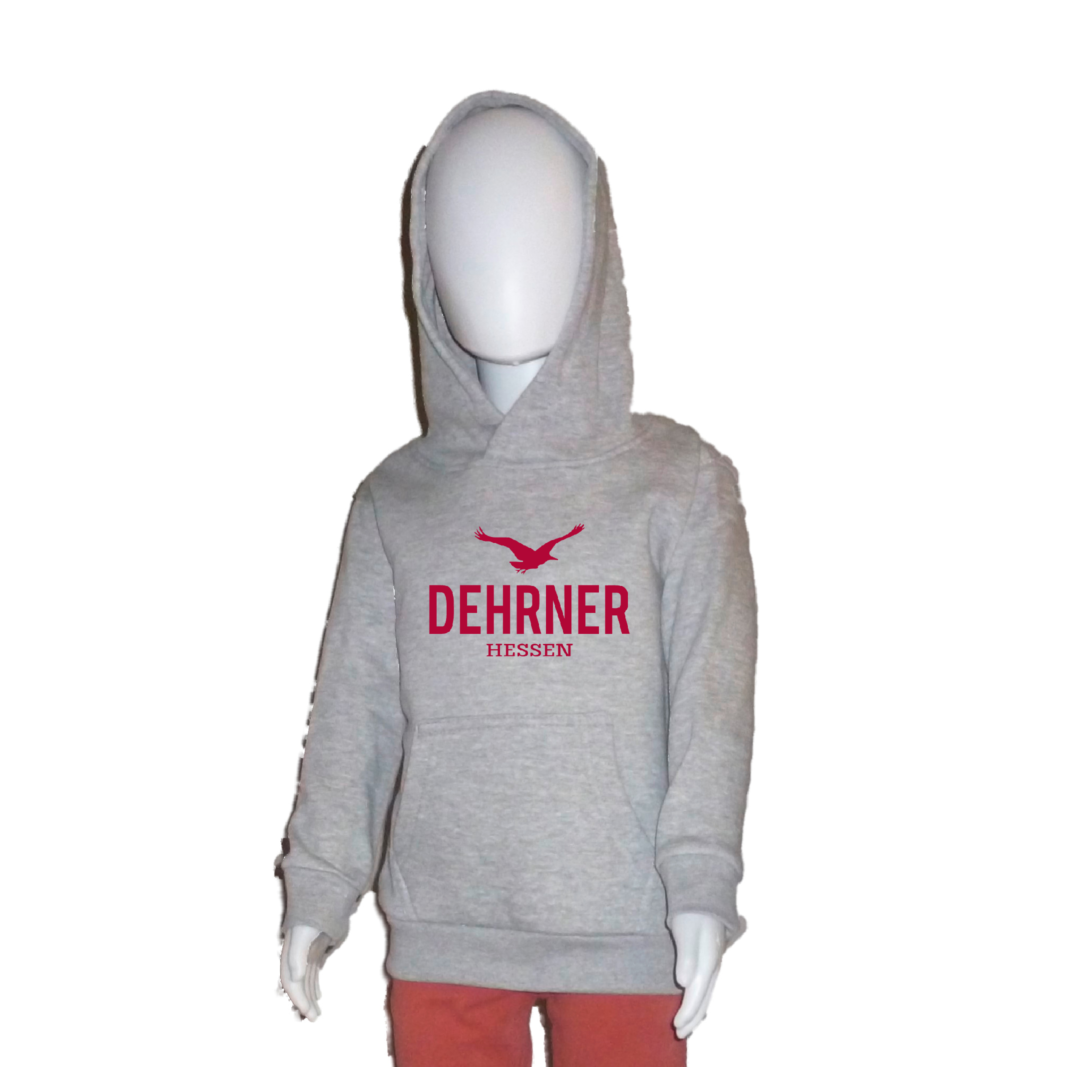 Hoodie "Dehrner" Kinder heather grey (grau meliert) XXL (158/164)