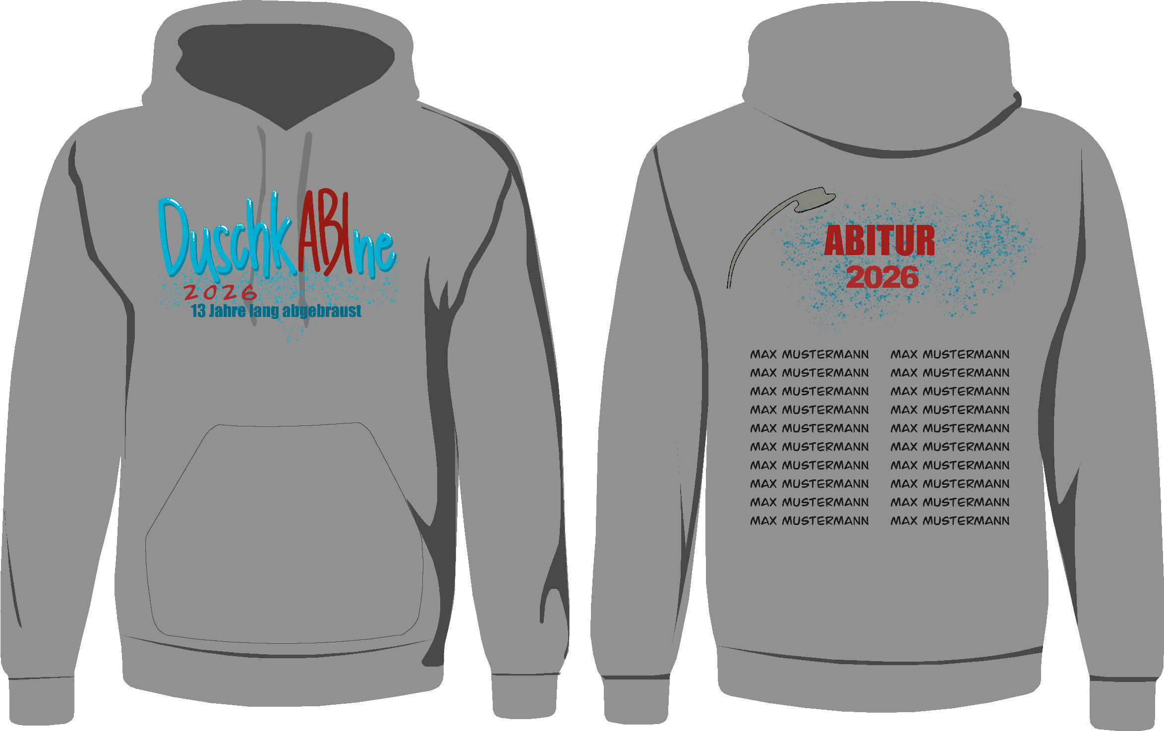 Hoodie DuschkABIne 5XL-mit