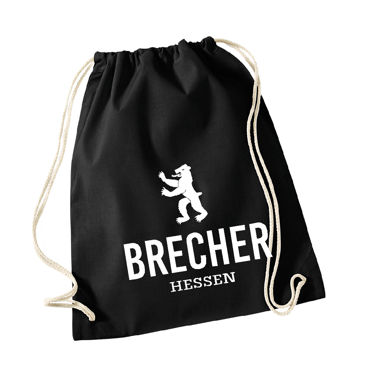 Turnbeutel "BRECHER" schwarz