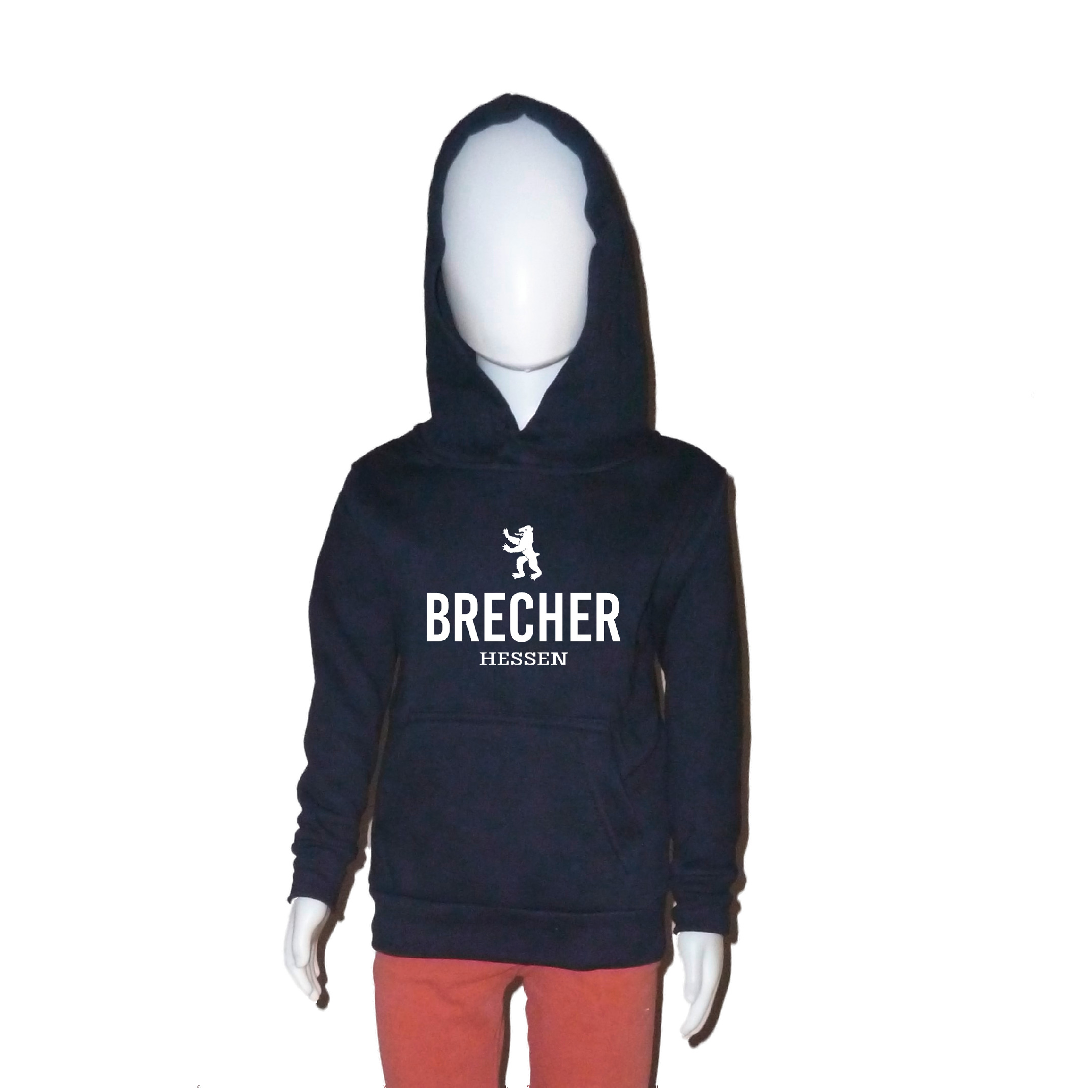 Hoodie "Brecher" Kinder ohne Bär navy (dunkelblau) XXL (158/164)