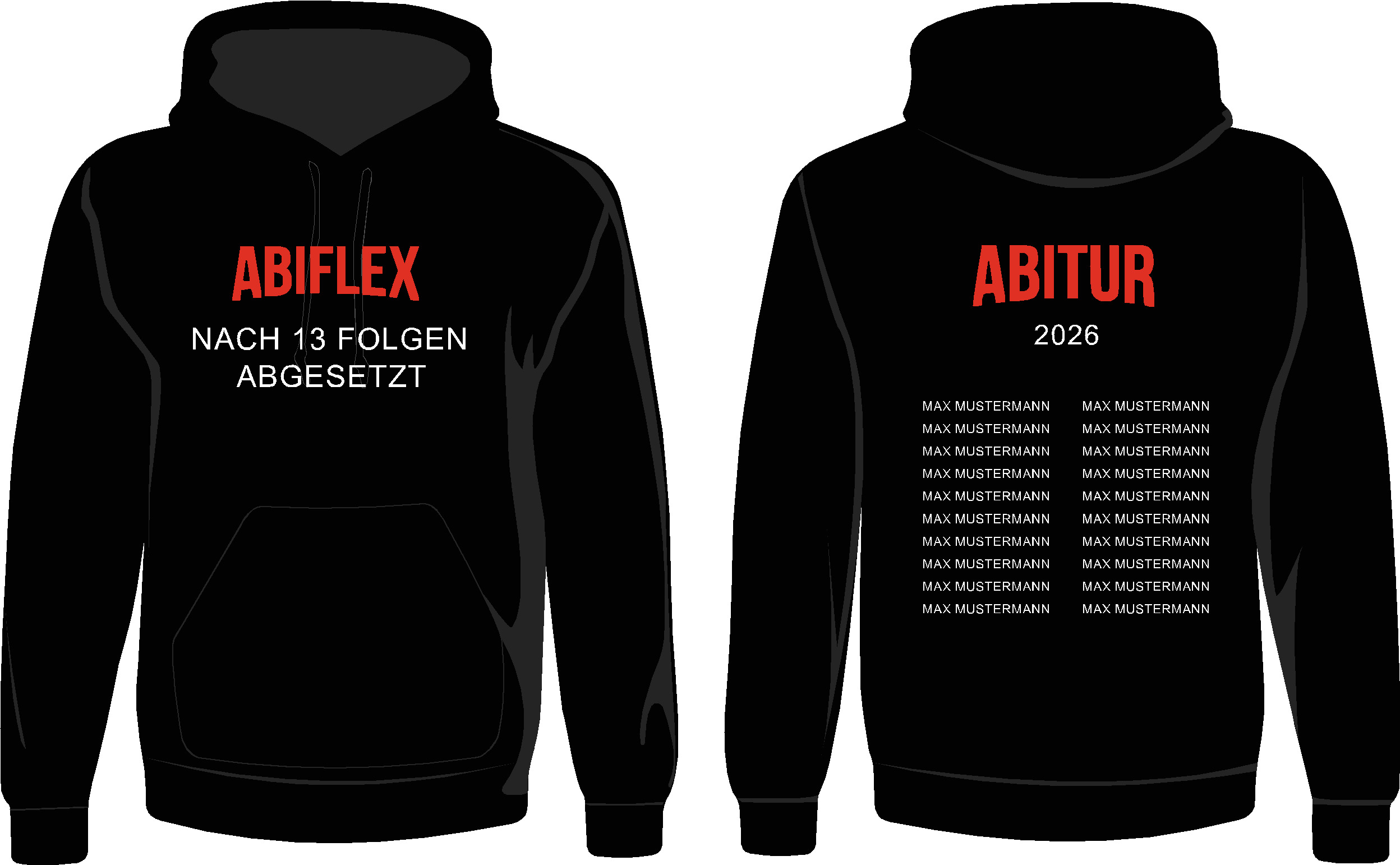 Hoodie "Abiflex" 13 Folgen-5XL-mit