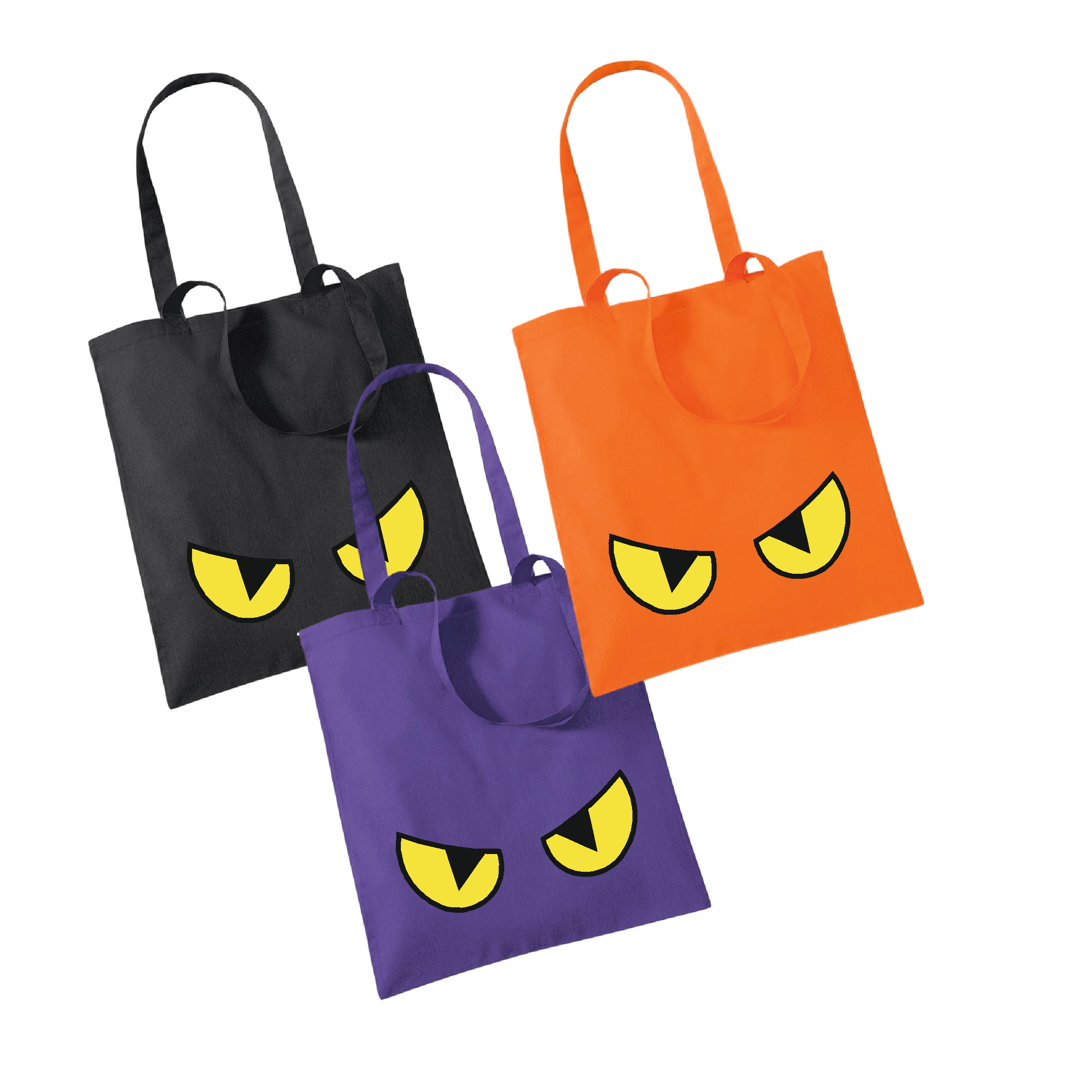 Halloween Jutebeutel "Augen"