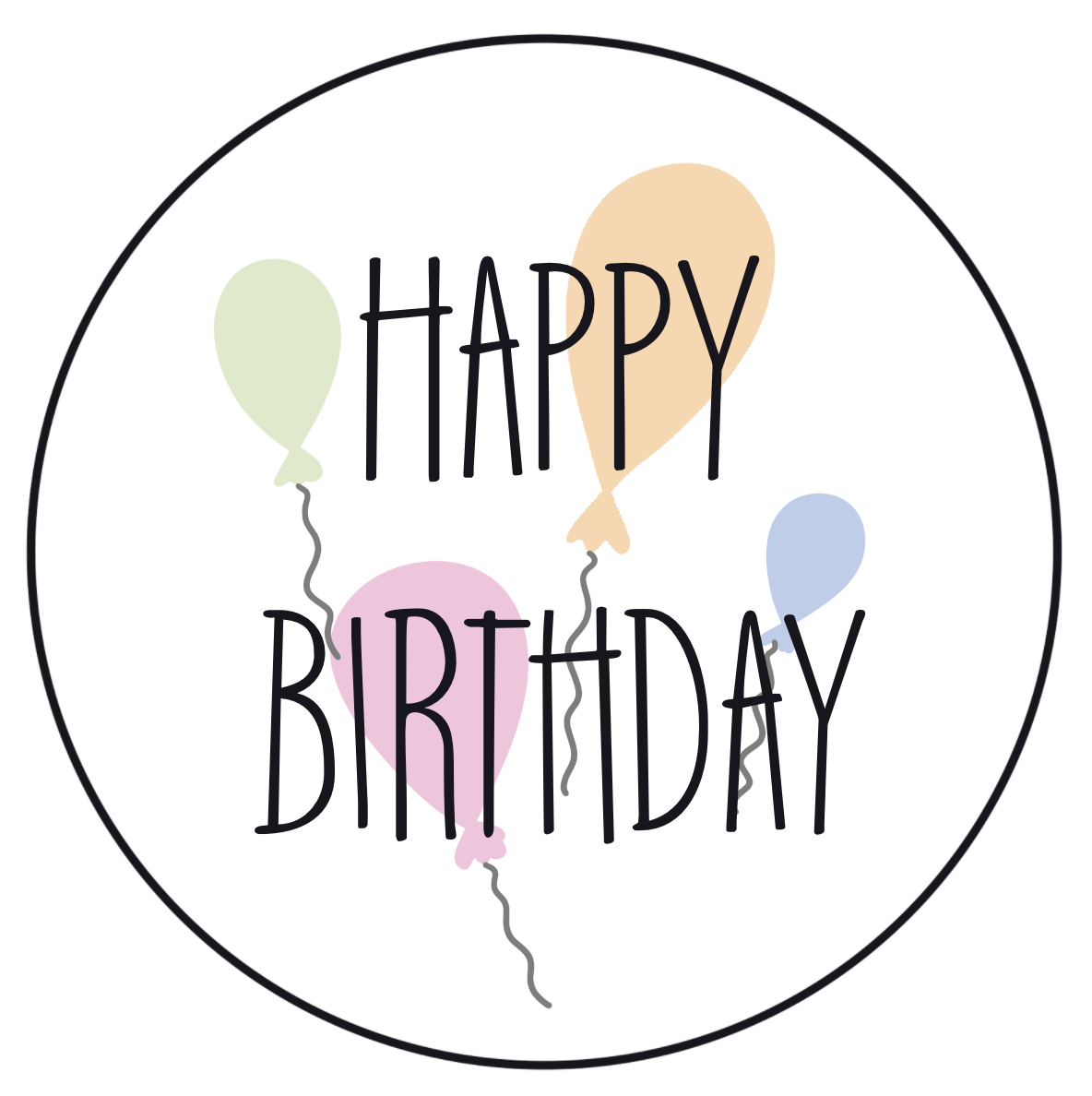 36 Stk. Geburtstagssticker Mix