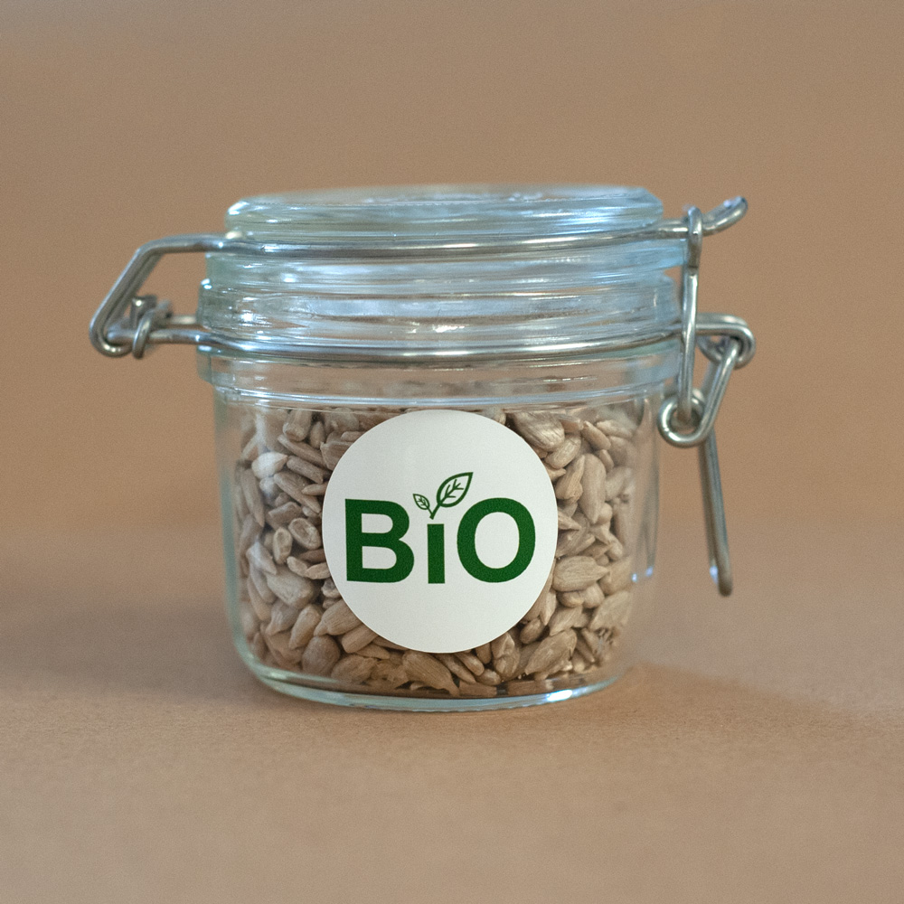 24 Stk. Aufkleber "BIO", rund 4 cm