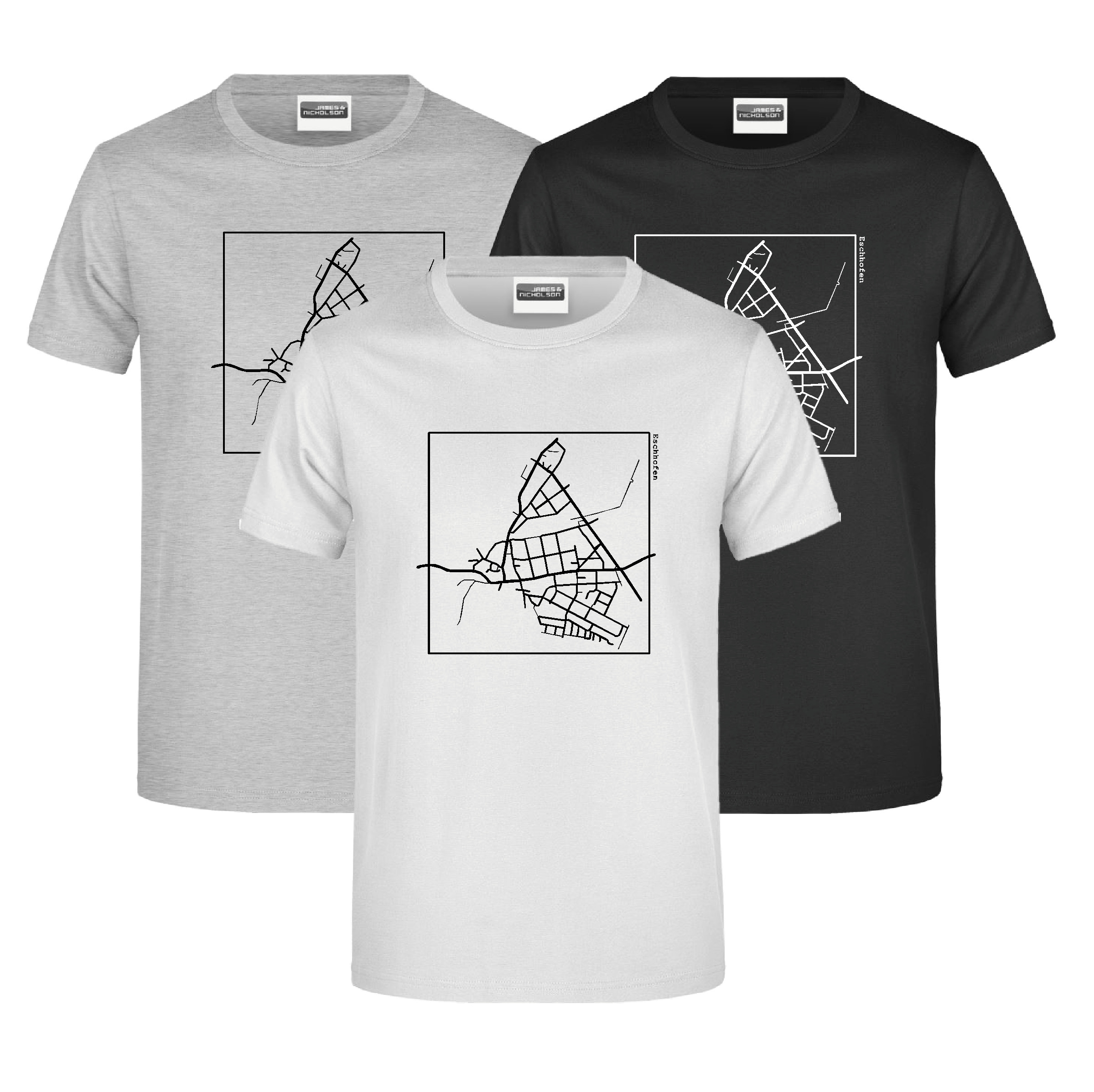 T-Shirt "Eschhöfer Karte" Unisex