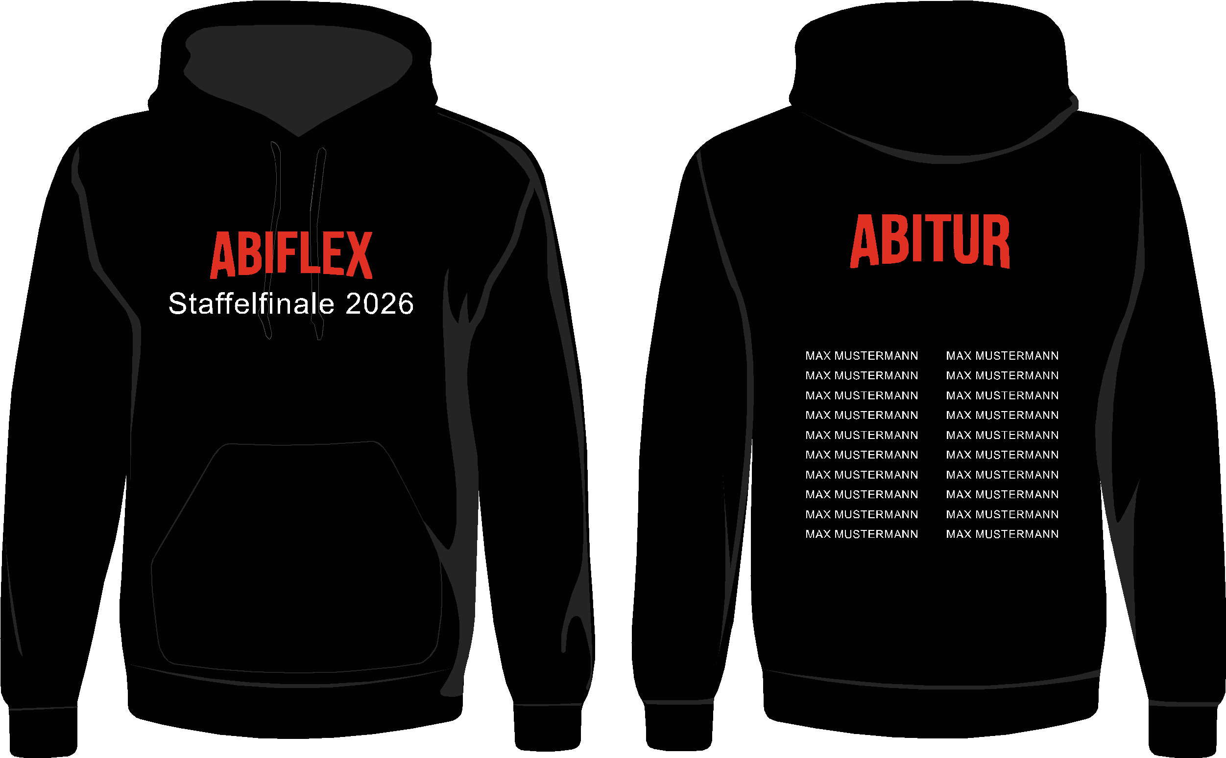 Hoodie "Abiflex" Staffelfinale-5XL-mit