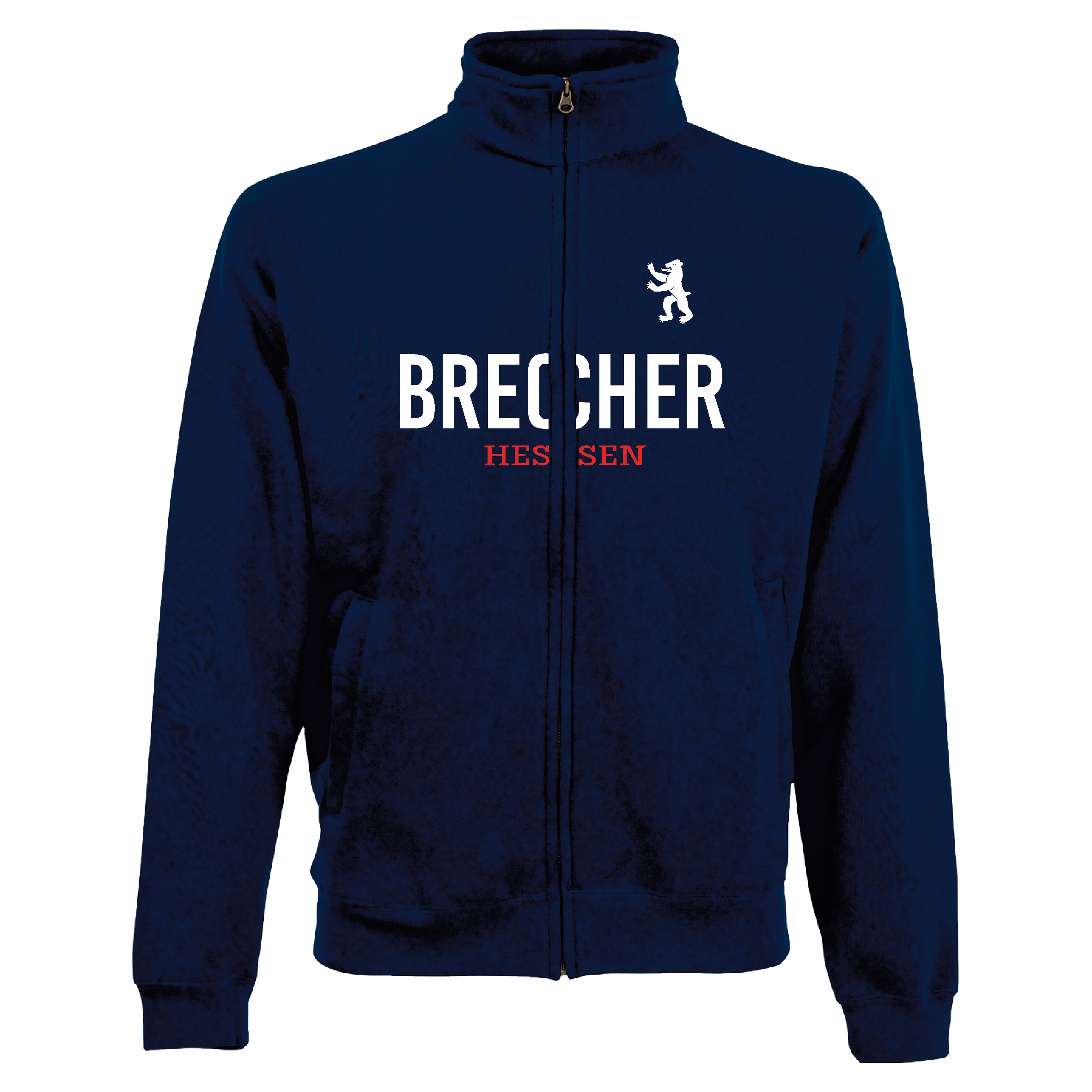 Sweat Jacke "Brecher" Unisex für Erwachsene ohne Bär navy (dunkelblau) XXL