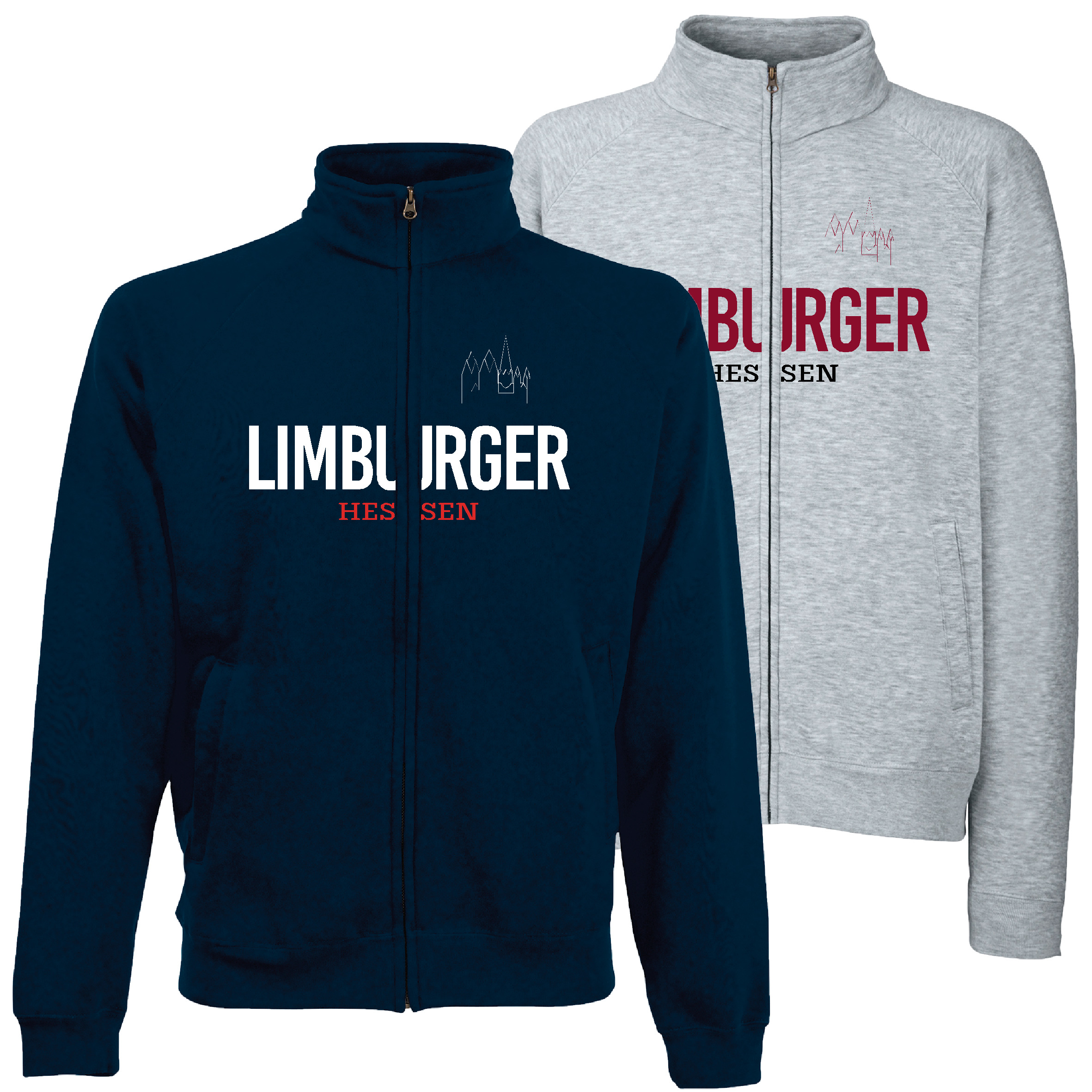 Sweat Jacke "Limburger" Unisex für Erwachsene