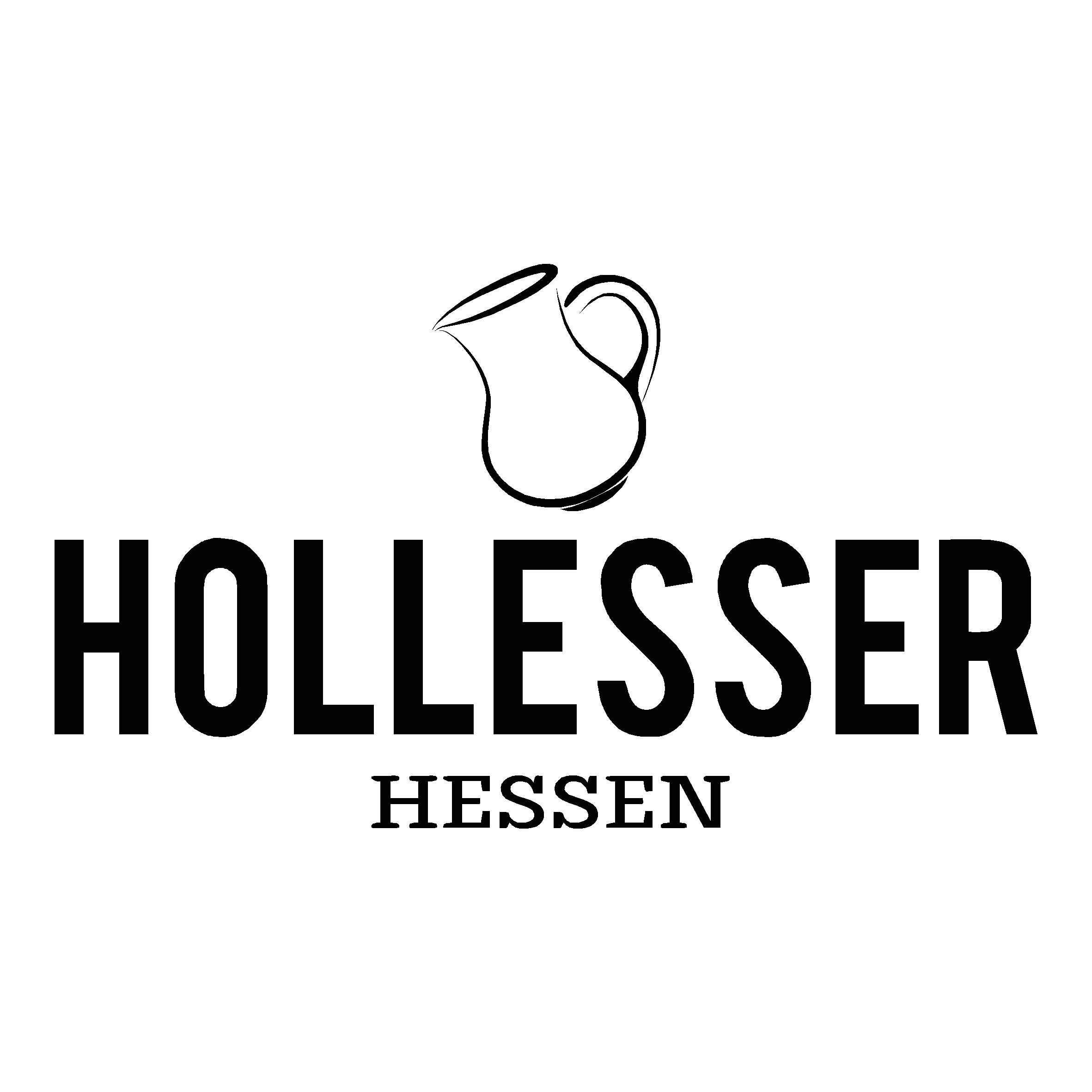 Hoodie "HOLLESSER, Das Original" Unisex Krug navy (dunkelblau) apfelgrün-grau 5XL