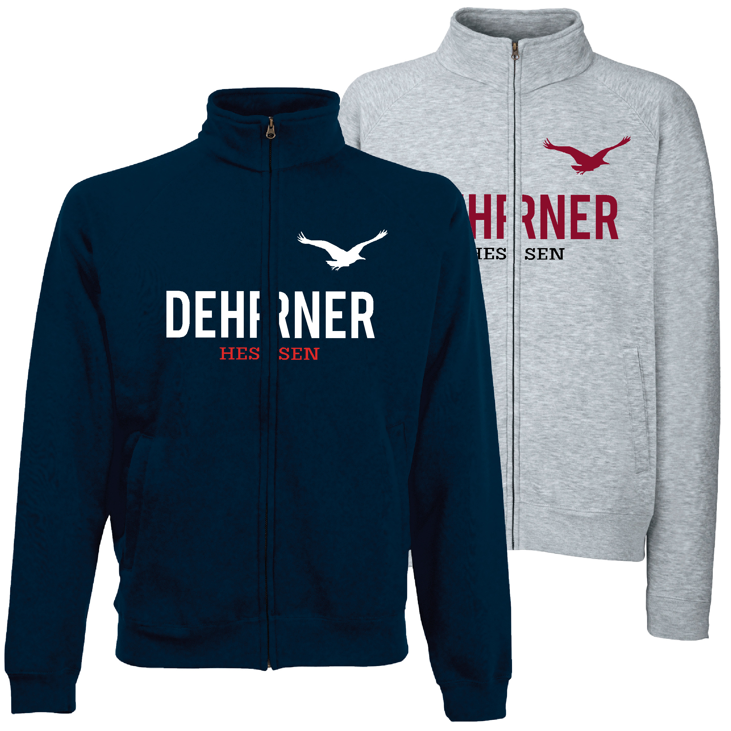 Sweat Jacke "Dehrner" Unisex für Erwachsene navy (dunkelblau) XXL