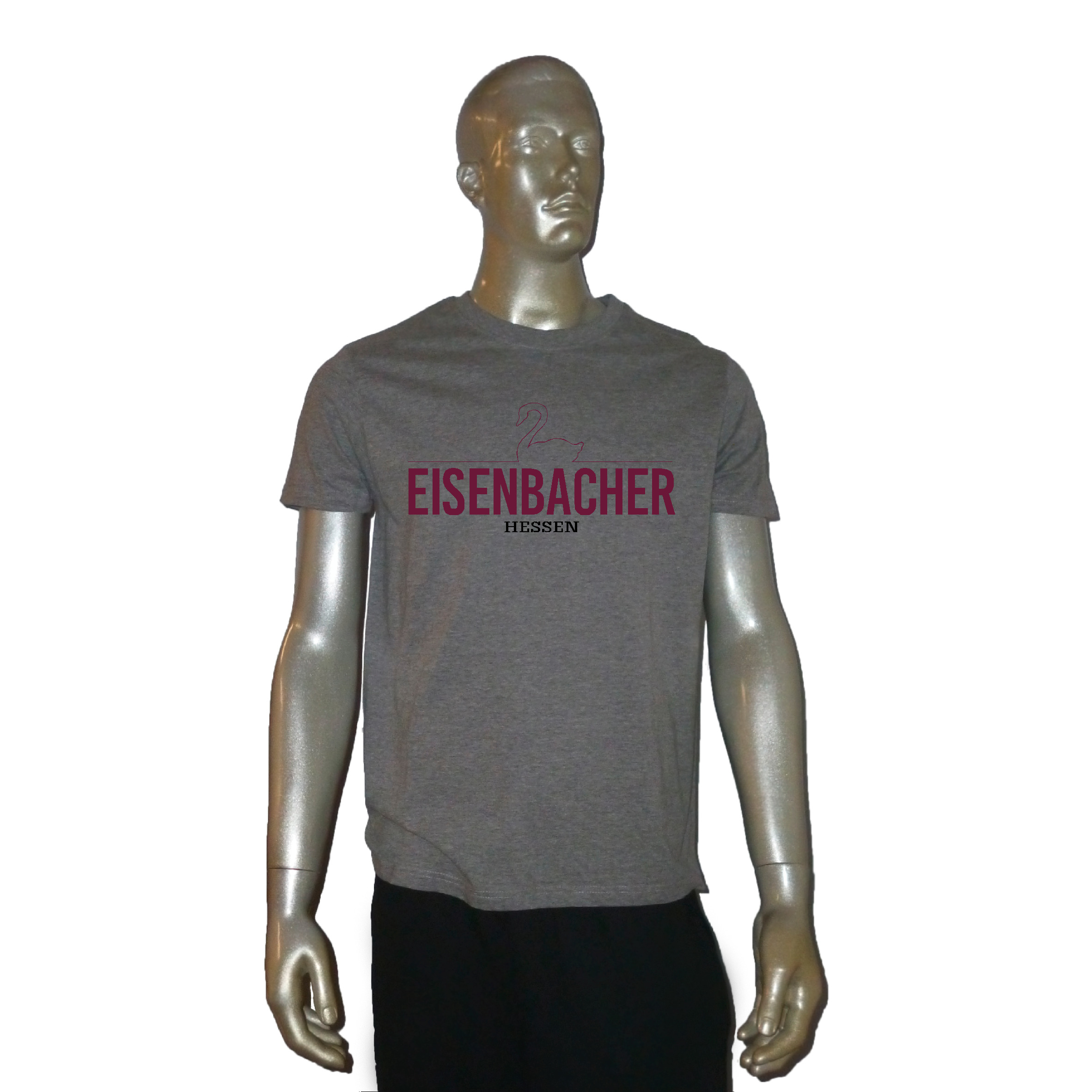 T-Shirt "Eisenbacher" Unisex heather grey (grau meliert)-5XL