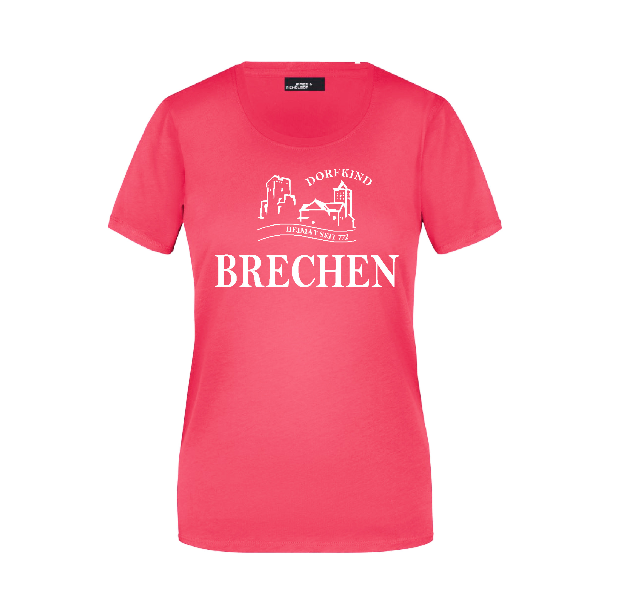 Brechen Damen T-Shirt Jubiläum Pink 3XL