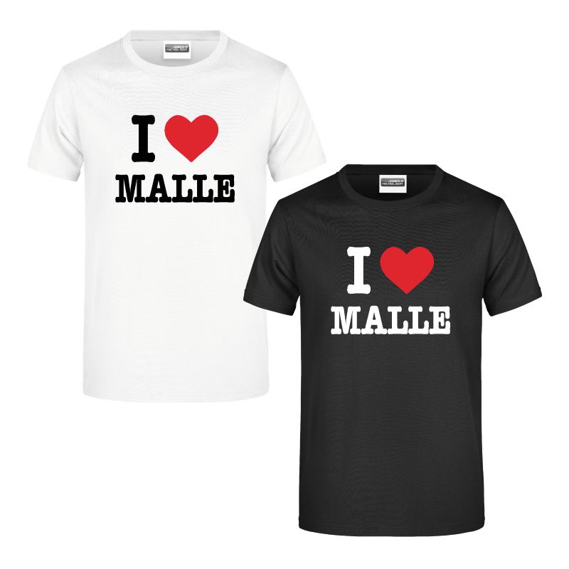 T-Shirt "I love Malle"