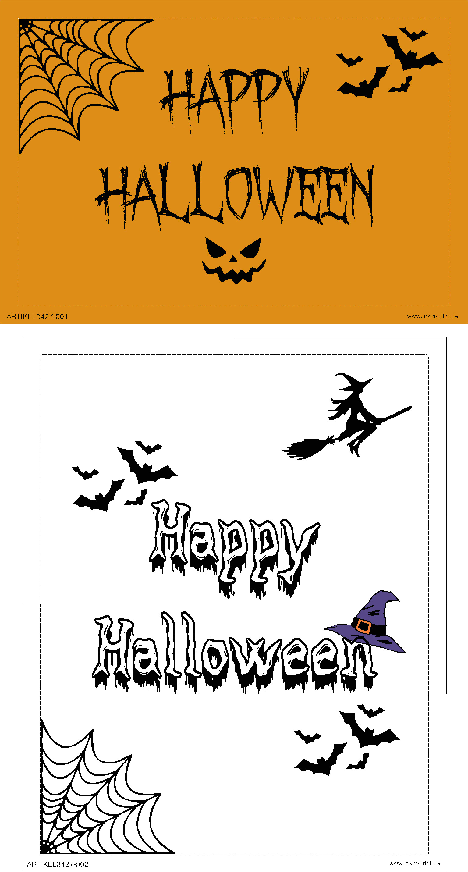 Flaschensticker "Halloween"