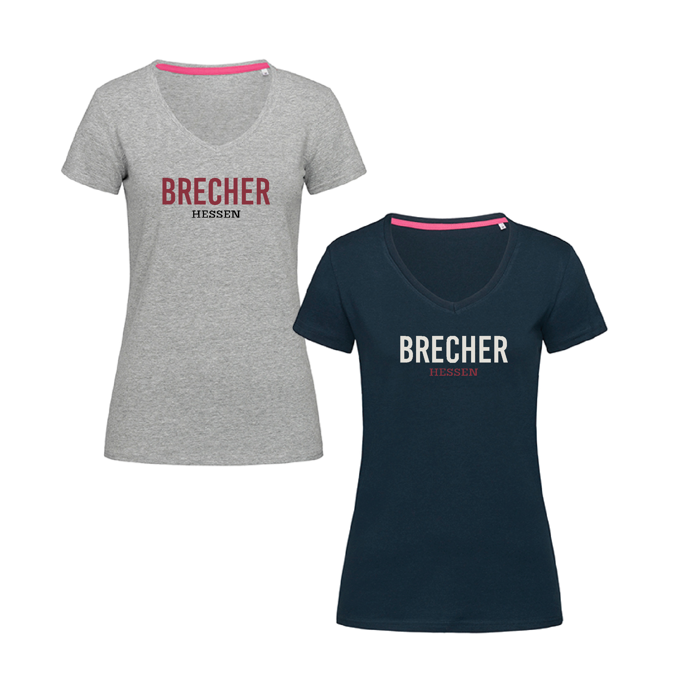 T-Shirt "Brecher" Damen marina blue (dunkelblau)-ohne Bär-XXL