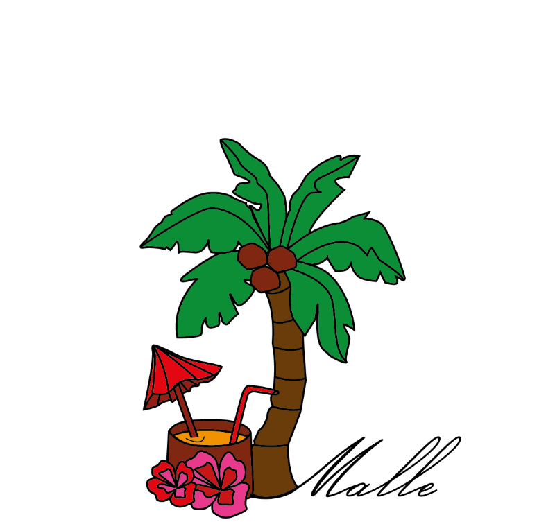 Malle Palmen Socken bunt 42-46