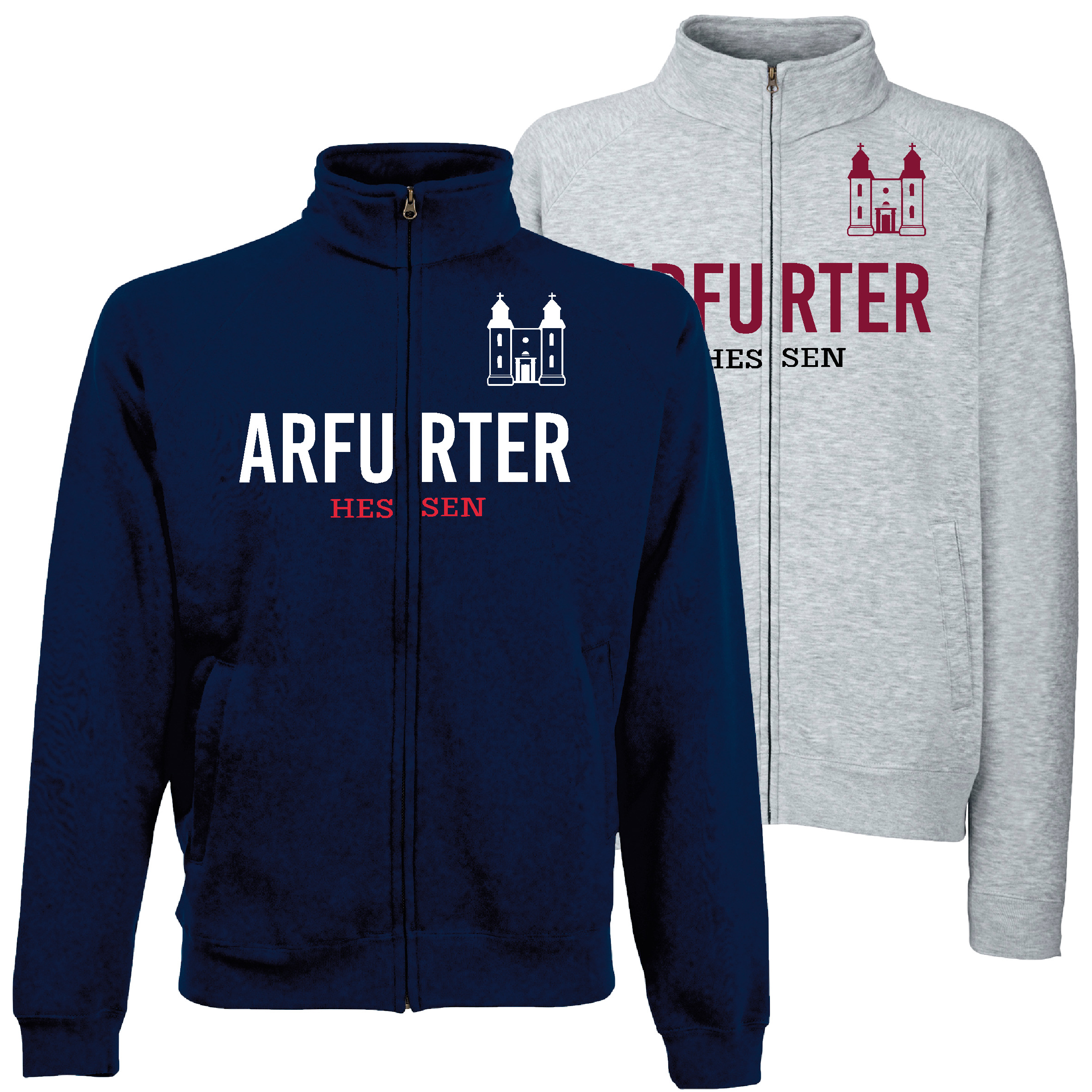 Sweat Jacke "Arfurter" Unisex für Erwachsene