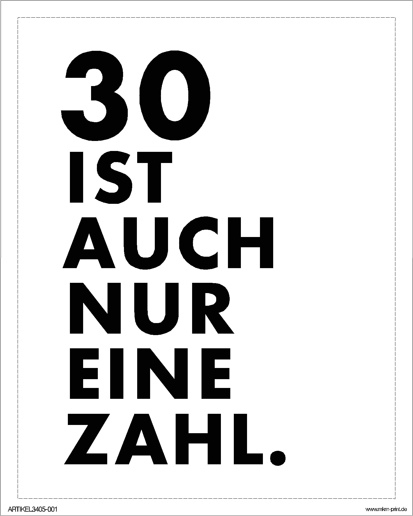 Flaschensticker "_ ist auch nur eine Zahl"