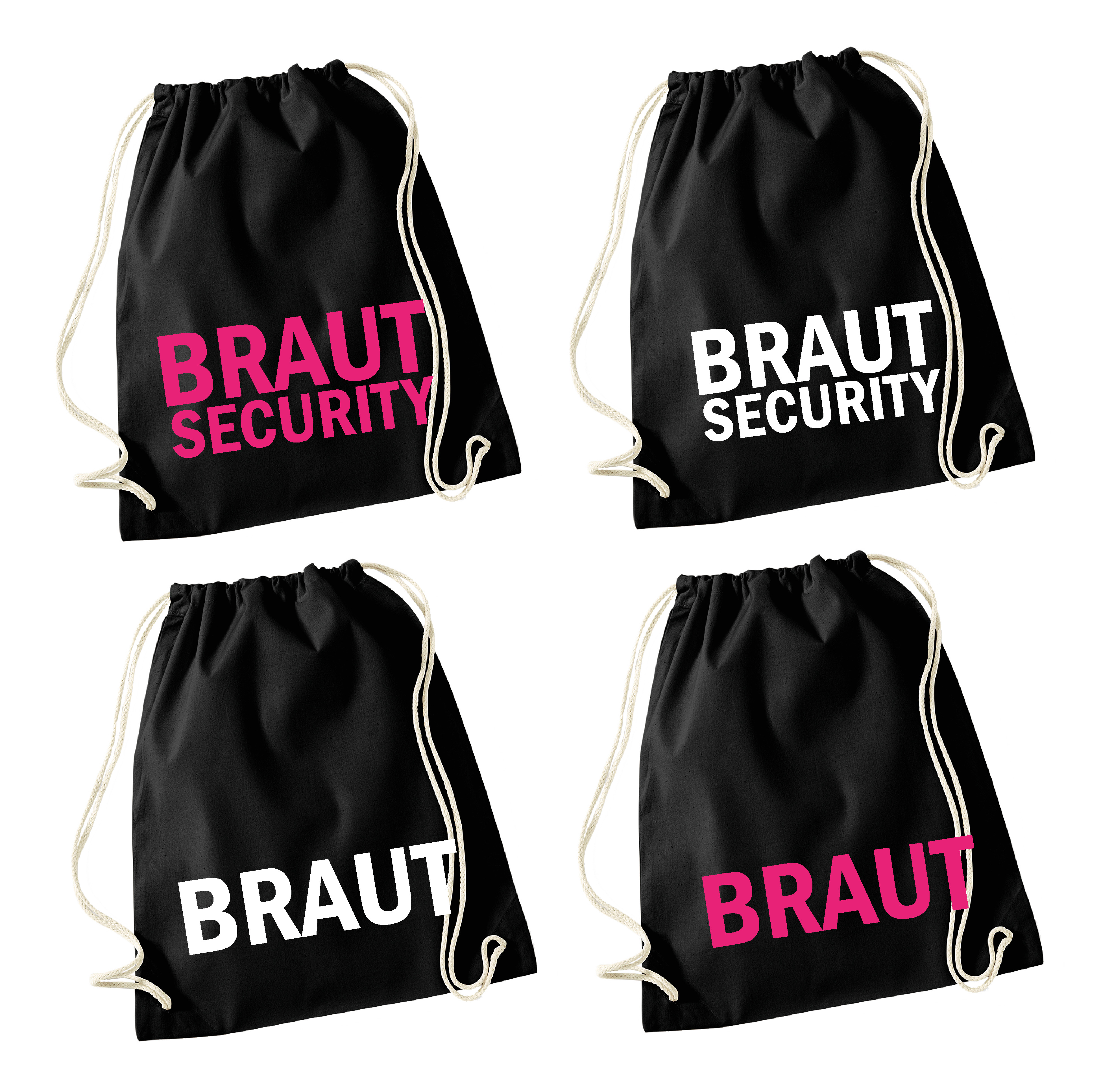 JGA Turnbeutel "Braut Security"