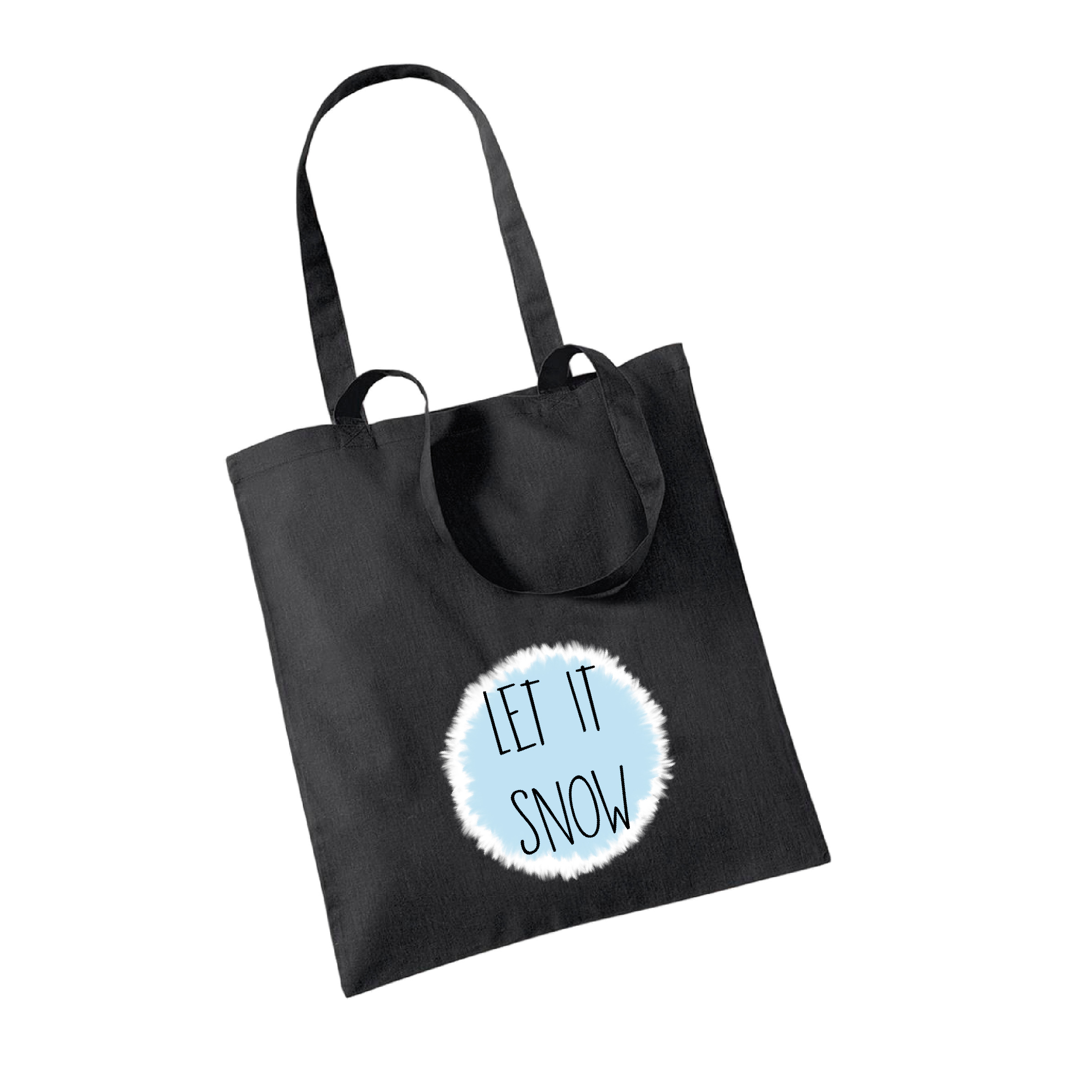 Jutebeutel Weihnachten "Let It Snow"