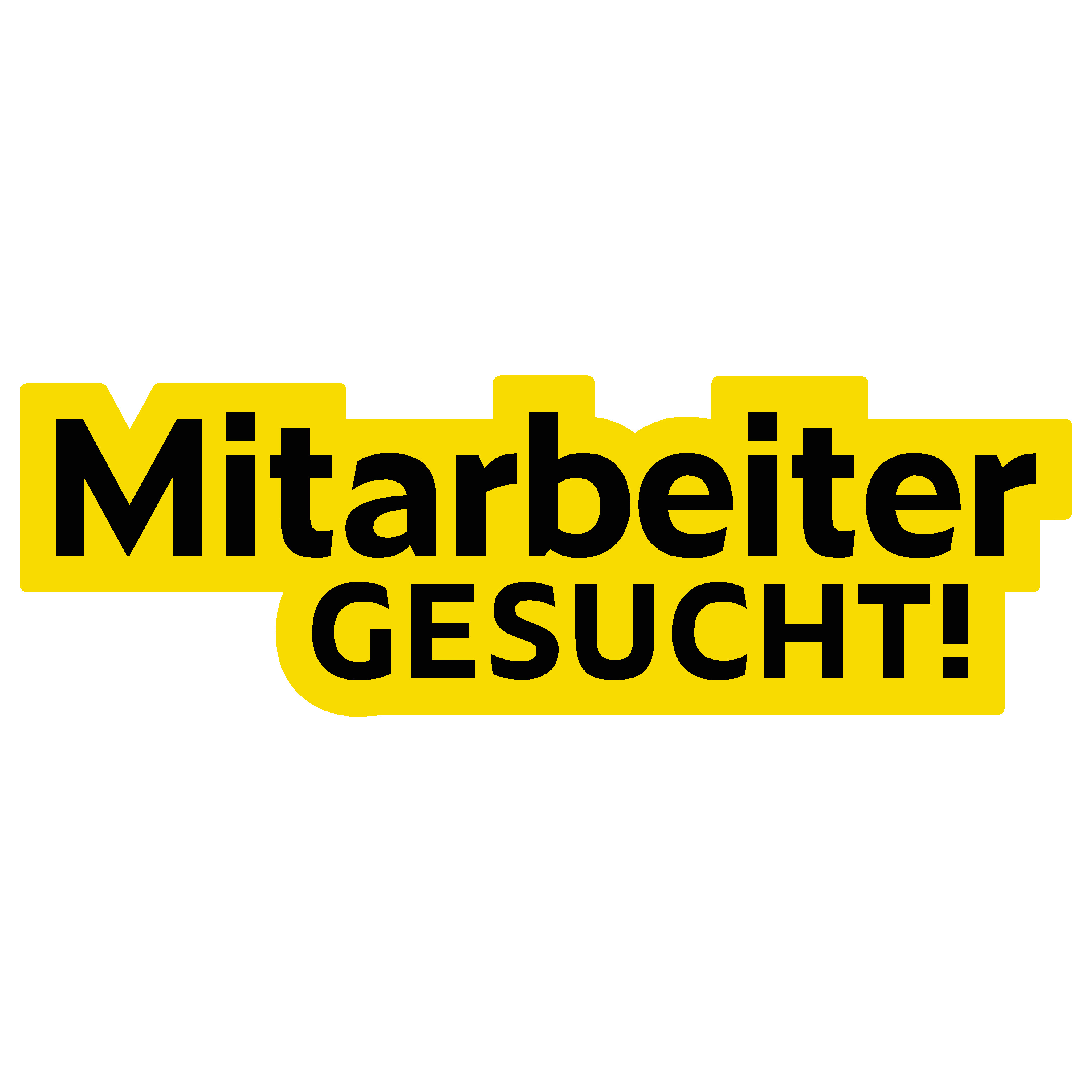 Aufkleber "Mitarbeiter gesucht!"