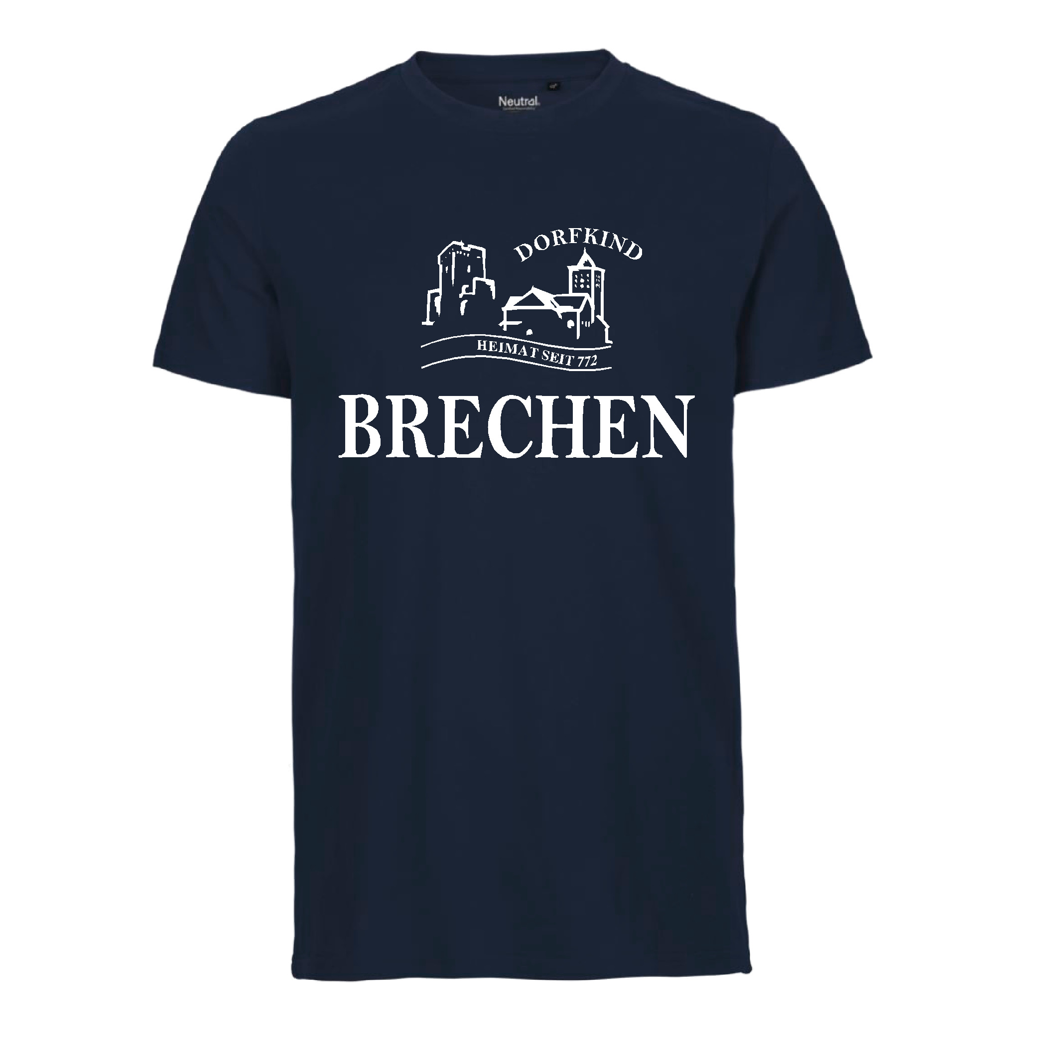 Brechen Herren T-Shirt Jubiläum Navy 5XL