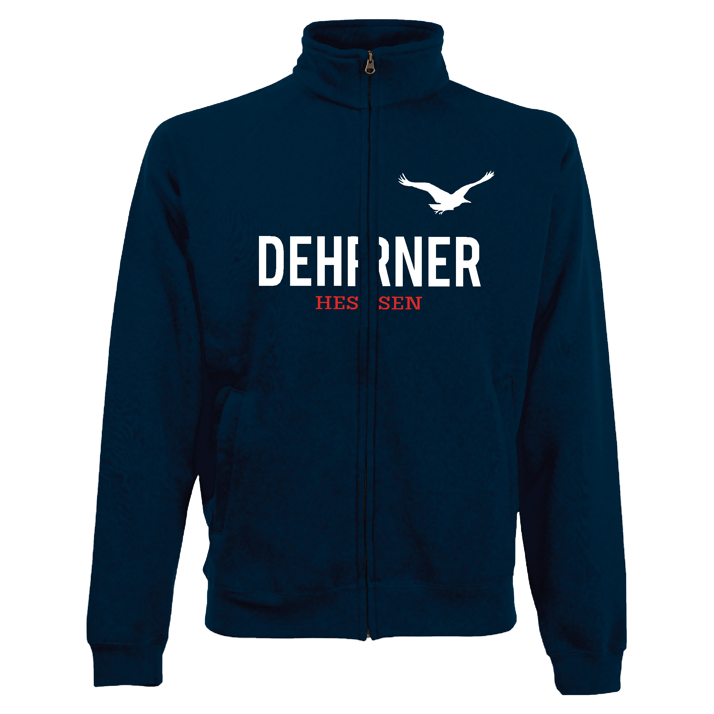 Sweat Jacke "Dehrner" Unisex für Erwachsene navy (dunkelblau) XXL