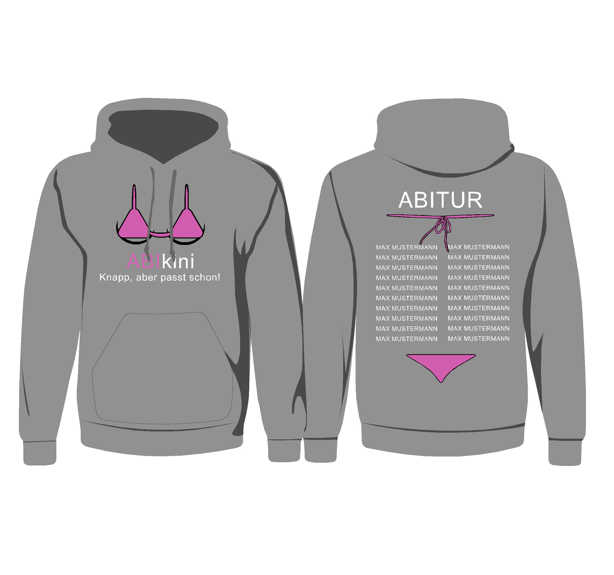 Hoodie ABIkini 5XL-ohne
