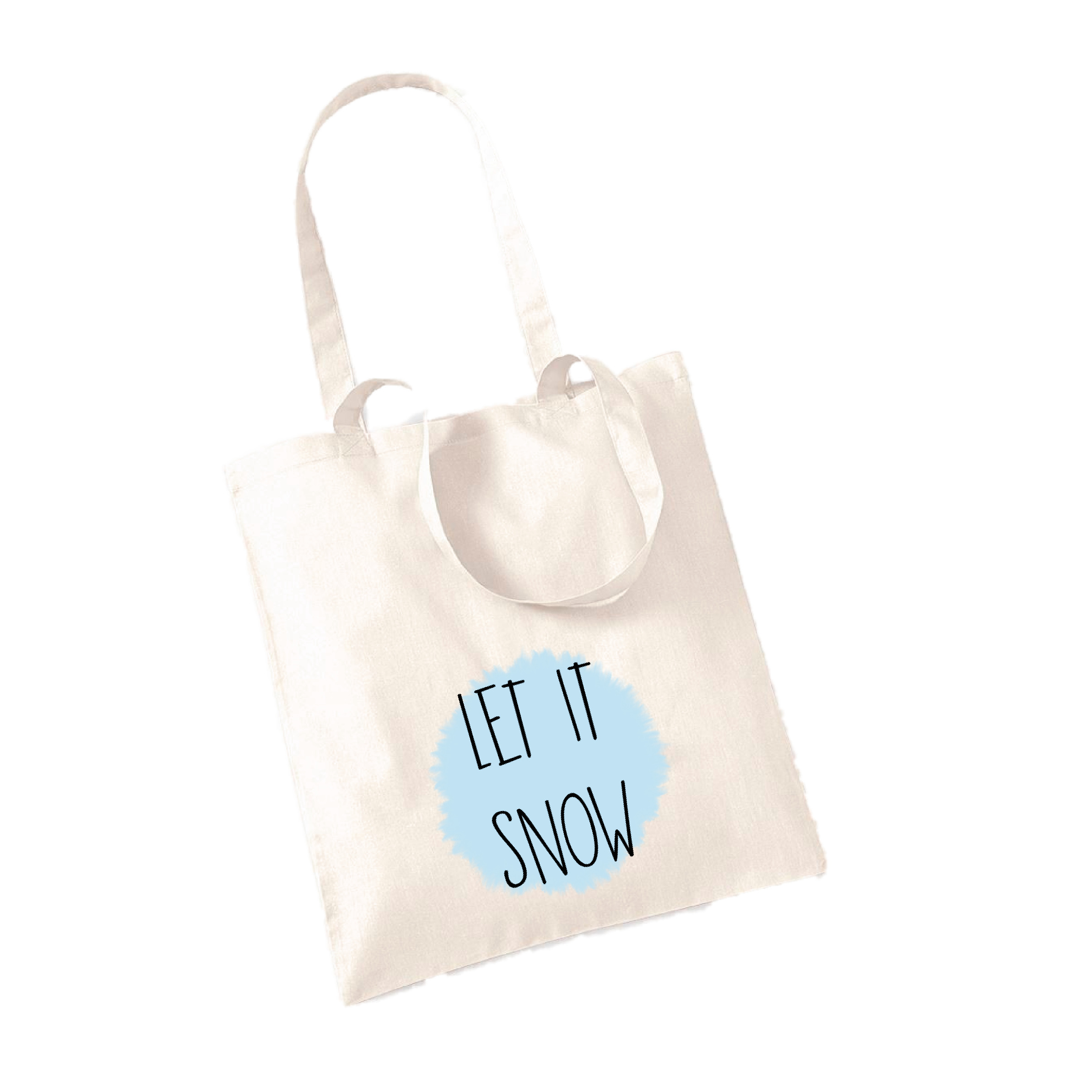 Jutebeutel Weihnachten "Let It Snow"