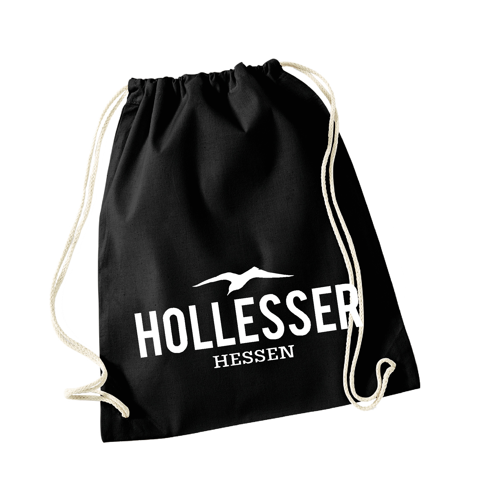 Turnbeutel "HOLLESSER" schwarz