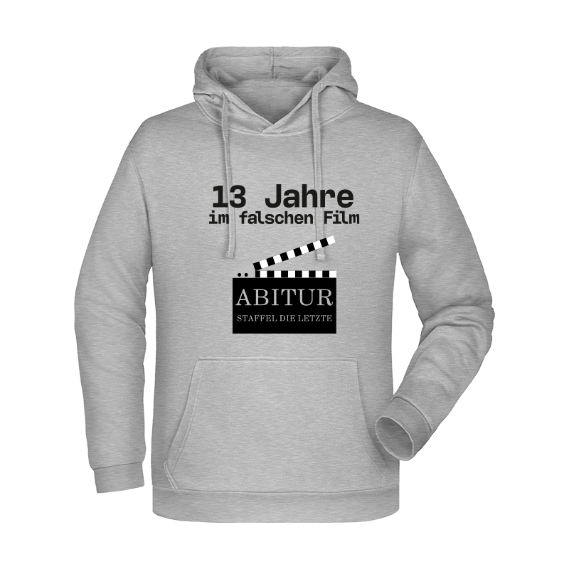 Hoodie "ABI/Abschluss falscher Film" Abitur-XL-mit