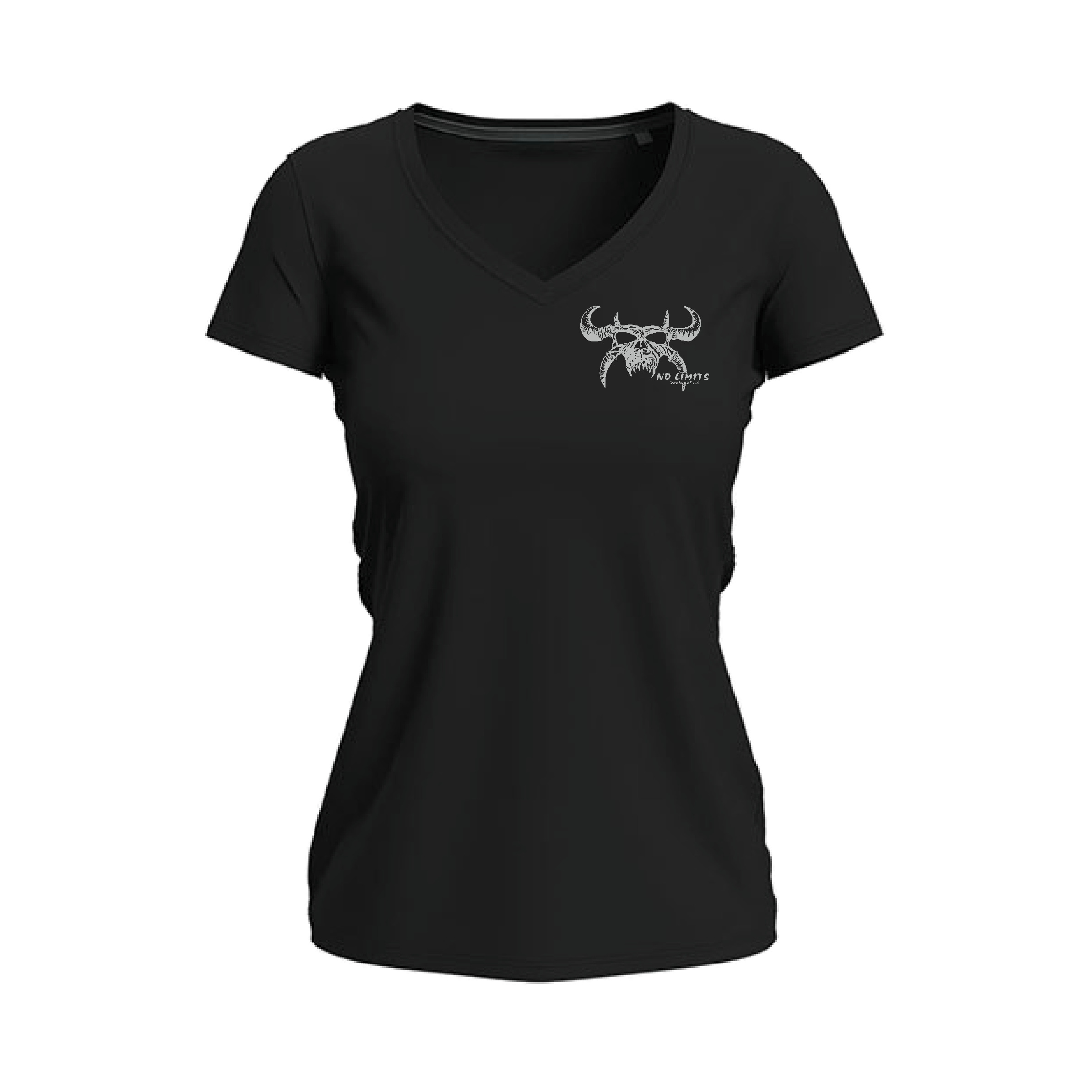 NO LIMITS Dorndorf e.V. Damen V-neck Shirt schwarz-XXL