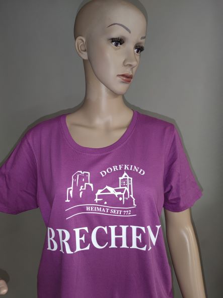 Brechen Damen T-Shirt Jubiläum Purple 3XL