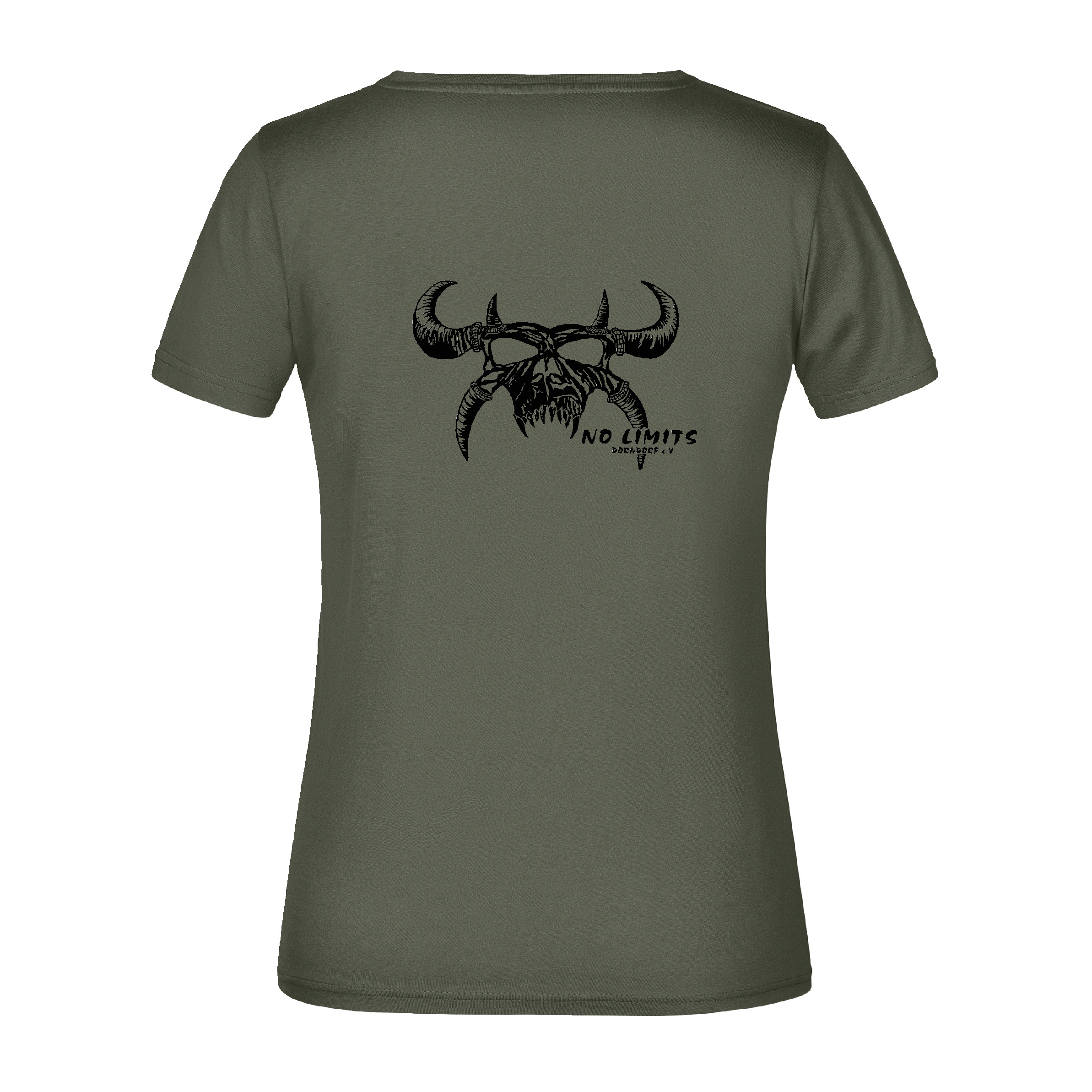 NO LIMITS Dorndorf e.V. Damen rundhals Shirt olive-3XL