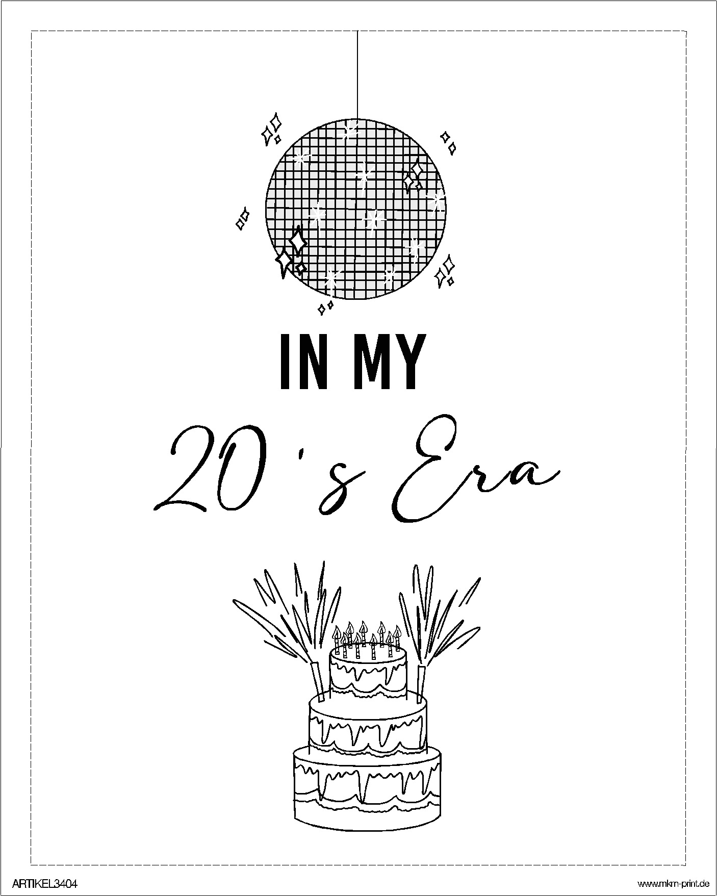 Flaschensticker "In my 20's Era"