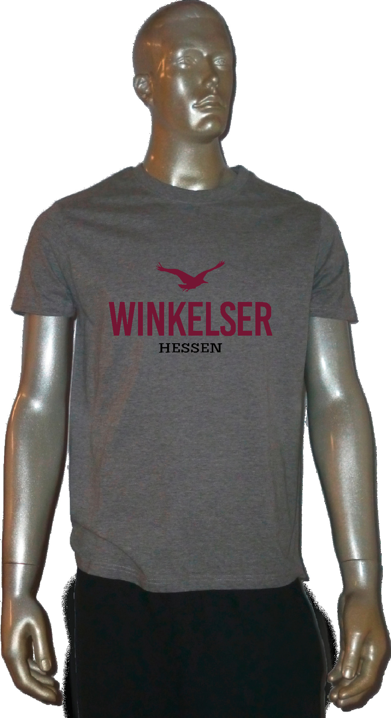 T-Shirt "Winkelser" Unisex Heather Grey (grau meliert)-M
