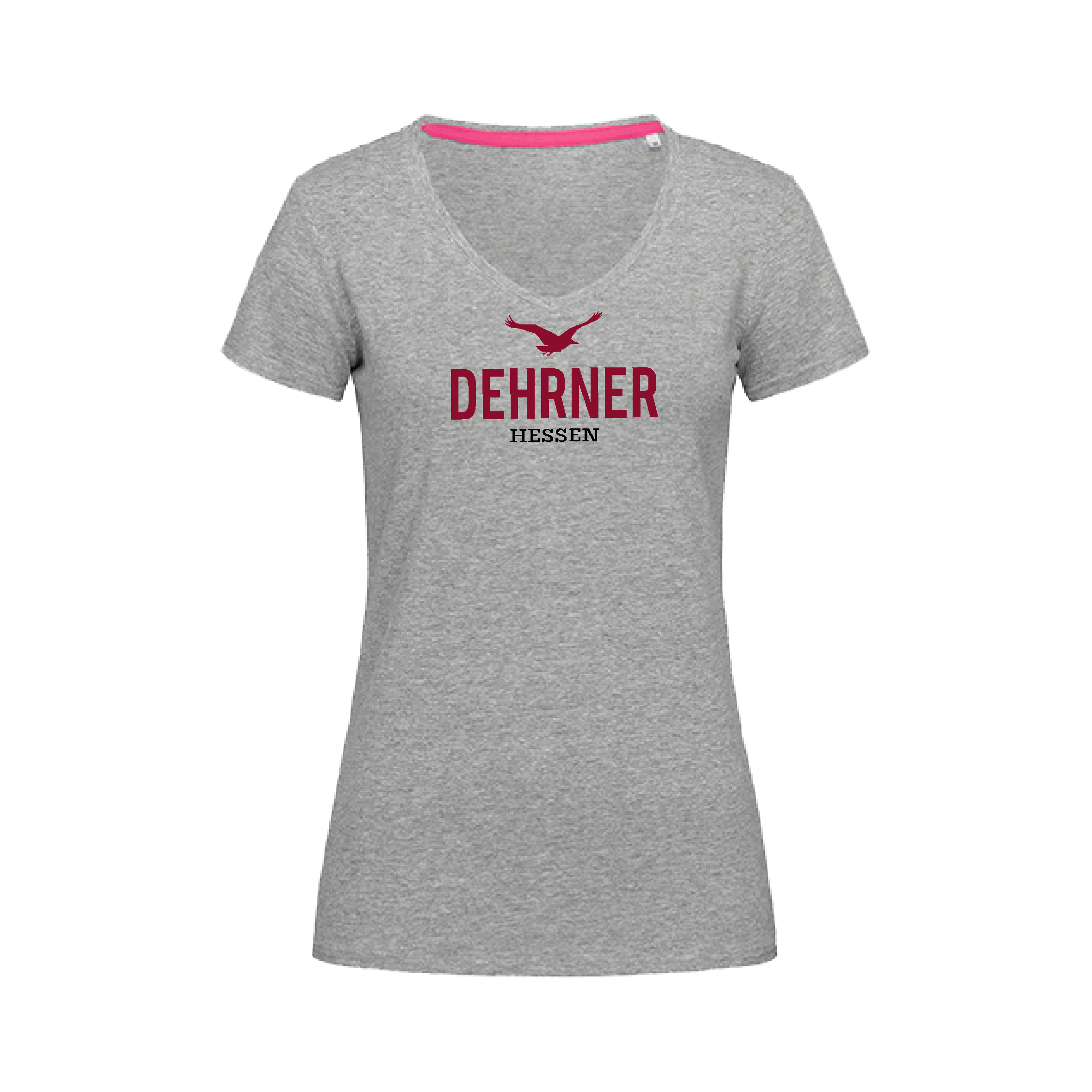 T-Shirt "Dehrner" Damen heather grey (grau meliert) XL