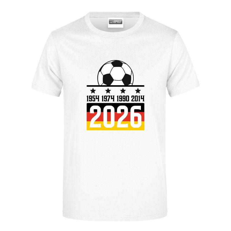 T-Shirt "Fußball, Jahreszahlen WM-Sieg" Erwachsene S