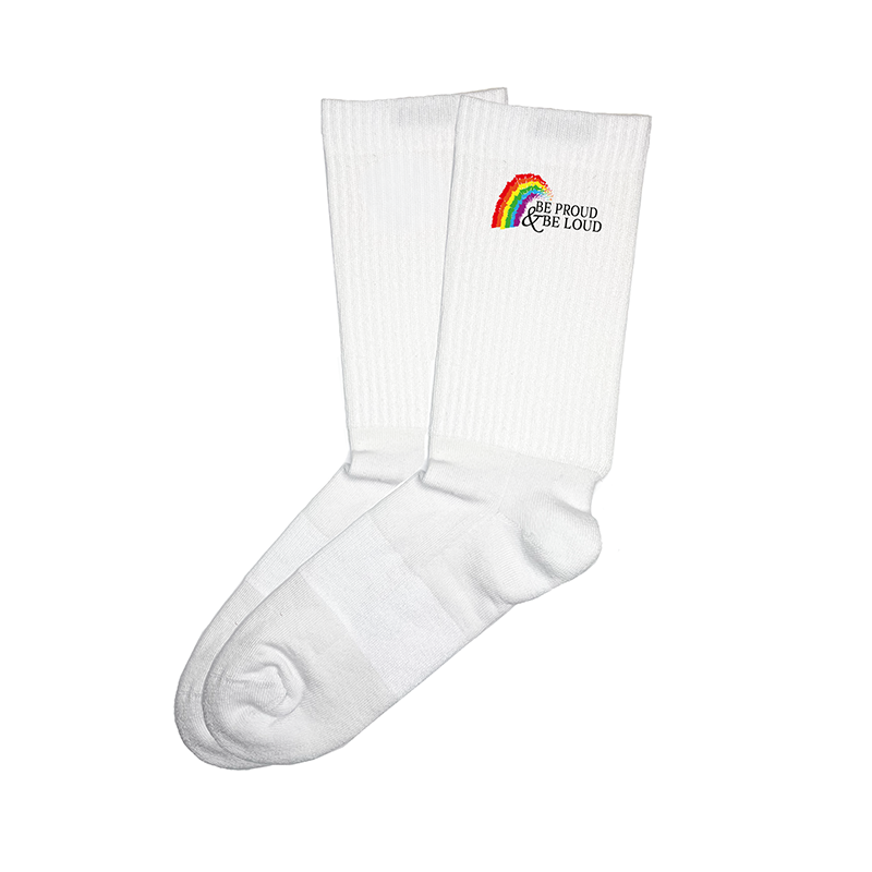 Pride Socken - Be Proud & Be Loud 42-46 Bunt
