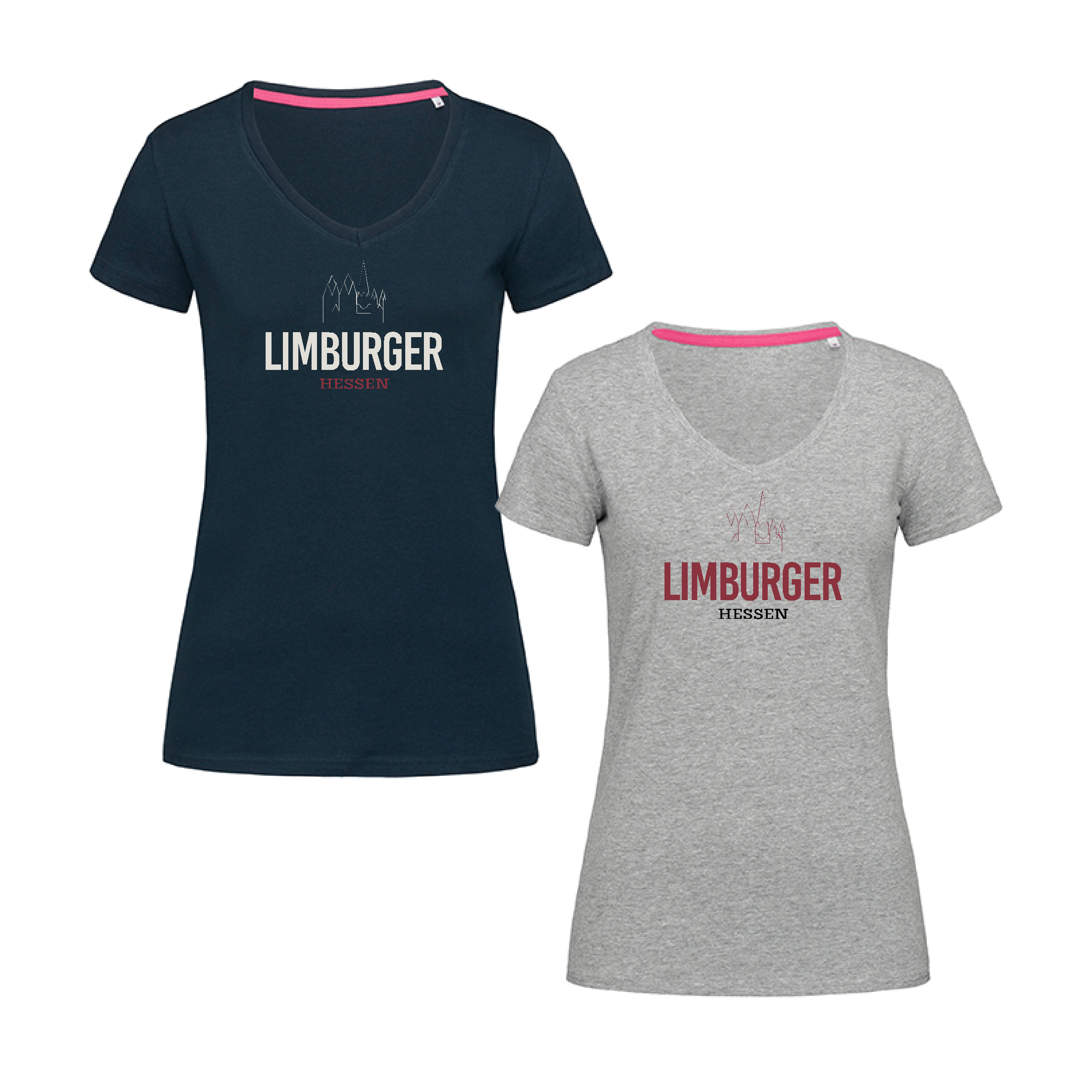 T-Shirt "Limburger" Damen mit Dom-marina blue (dunkelblau)-XXL