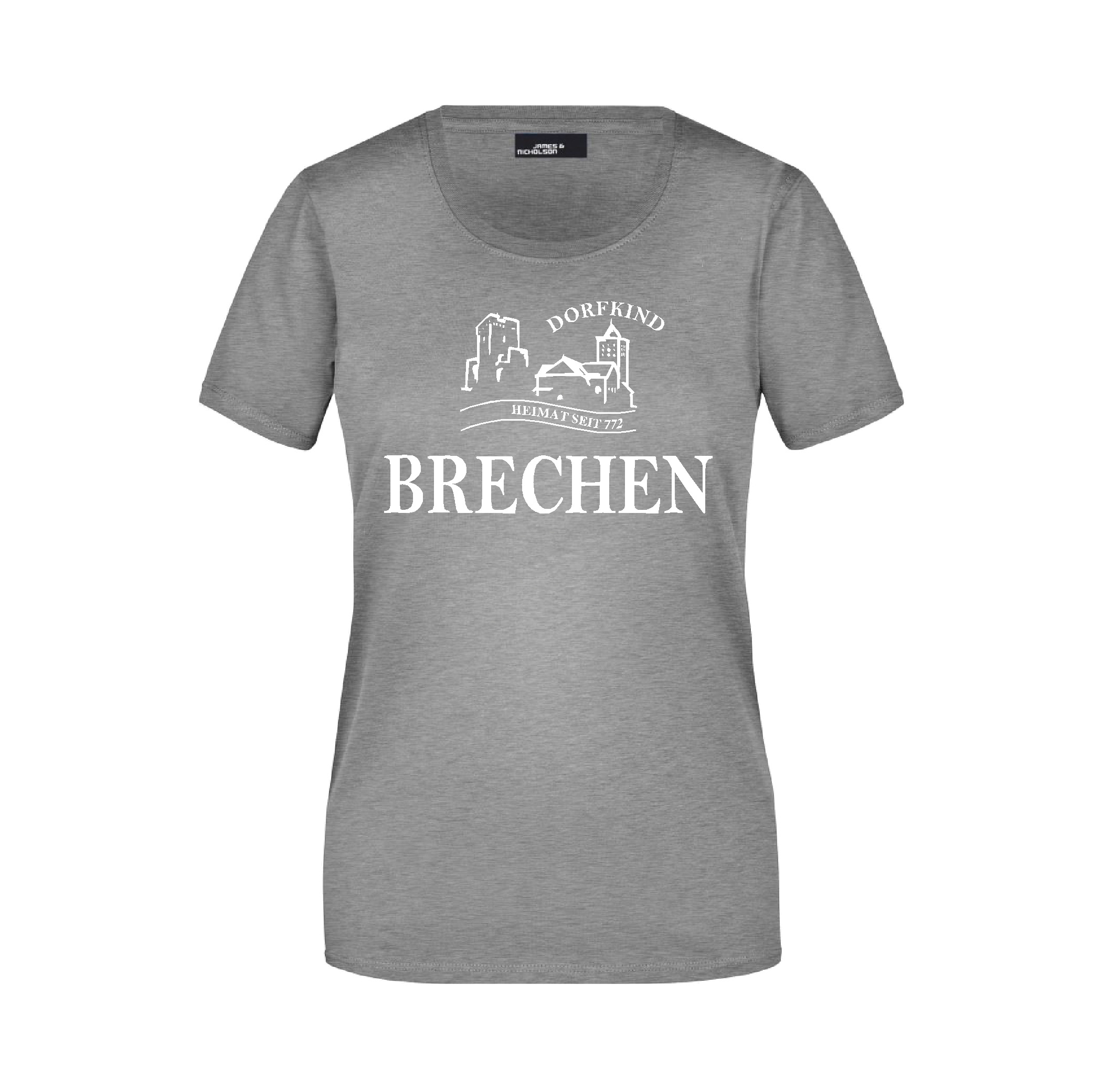 Brechen Damen T-Shirt Jubiläum Grey-Heather 3XL