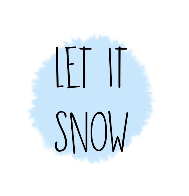 Turnbeutel Weihnachten "Let It Snow"