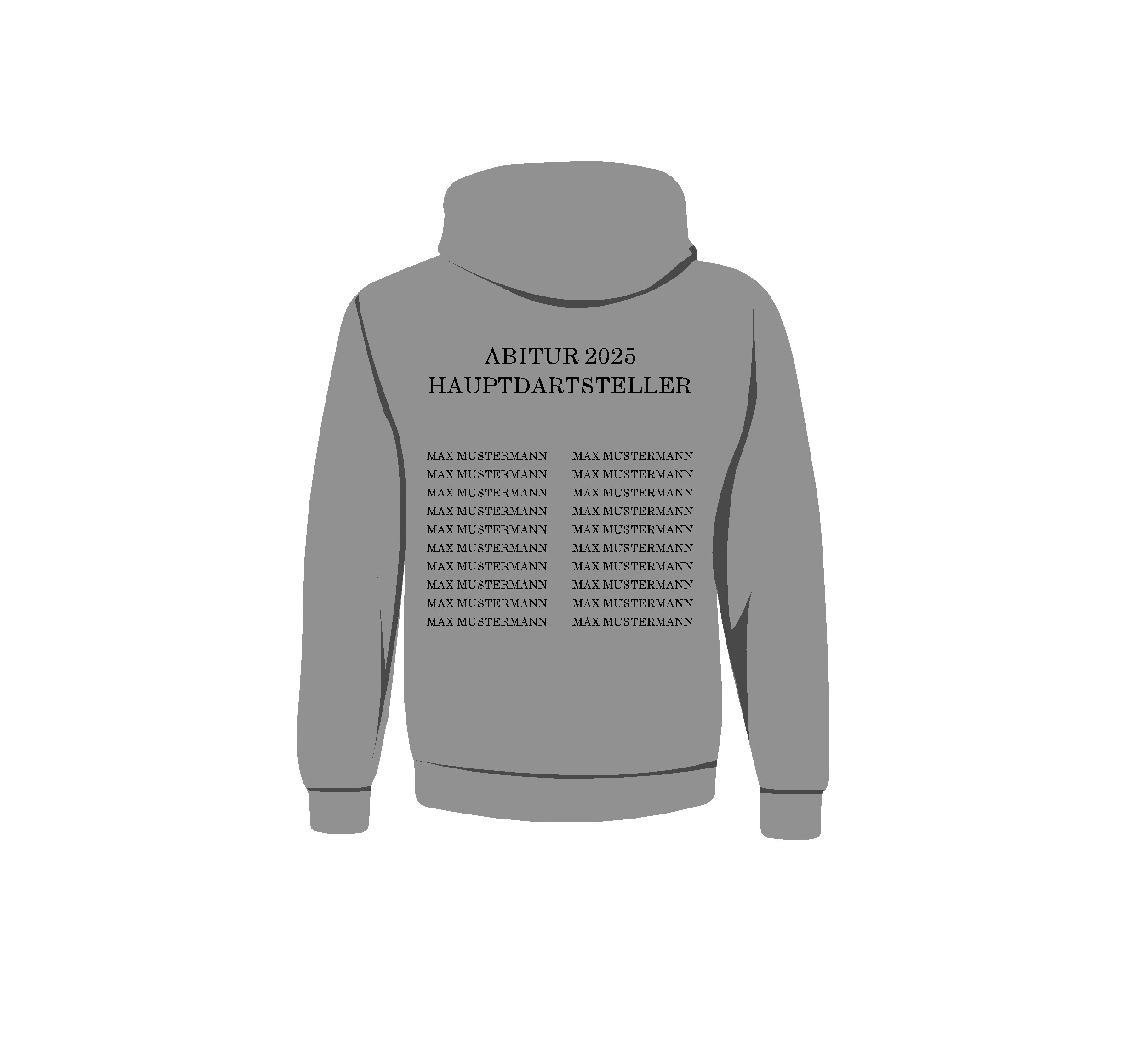 Hoodie "ABI/Abschluss falscher Film" Abitur-S-ohne