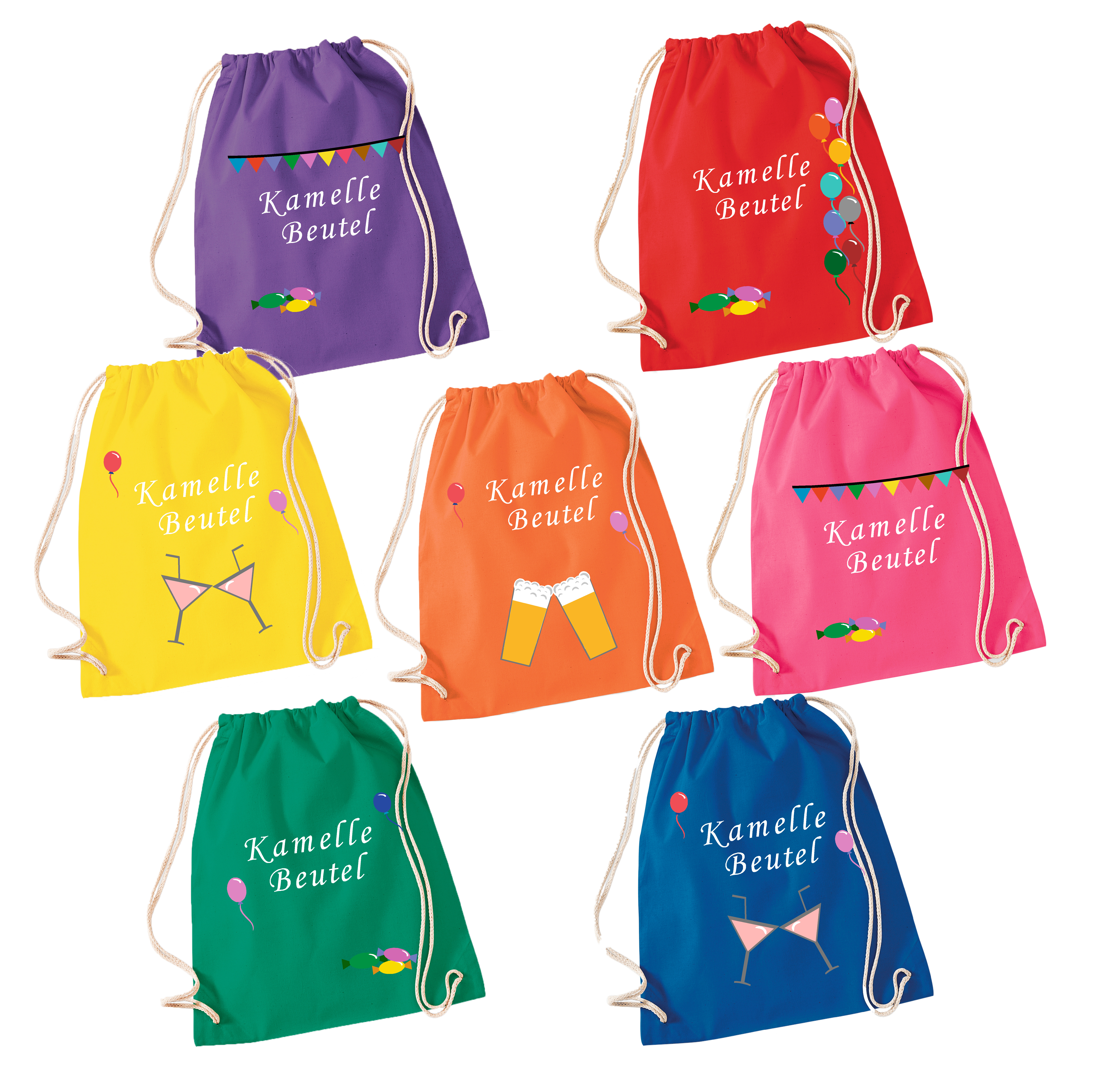 Turnbeutel Kamelle Beutel