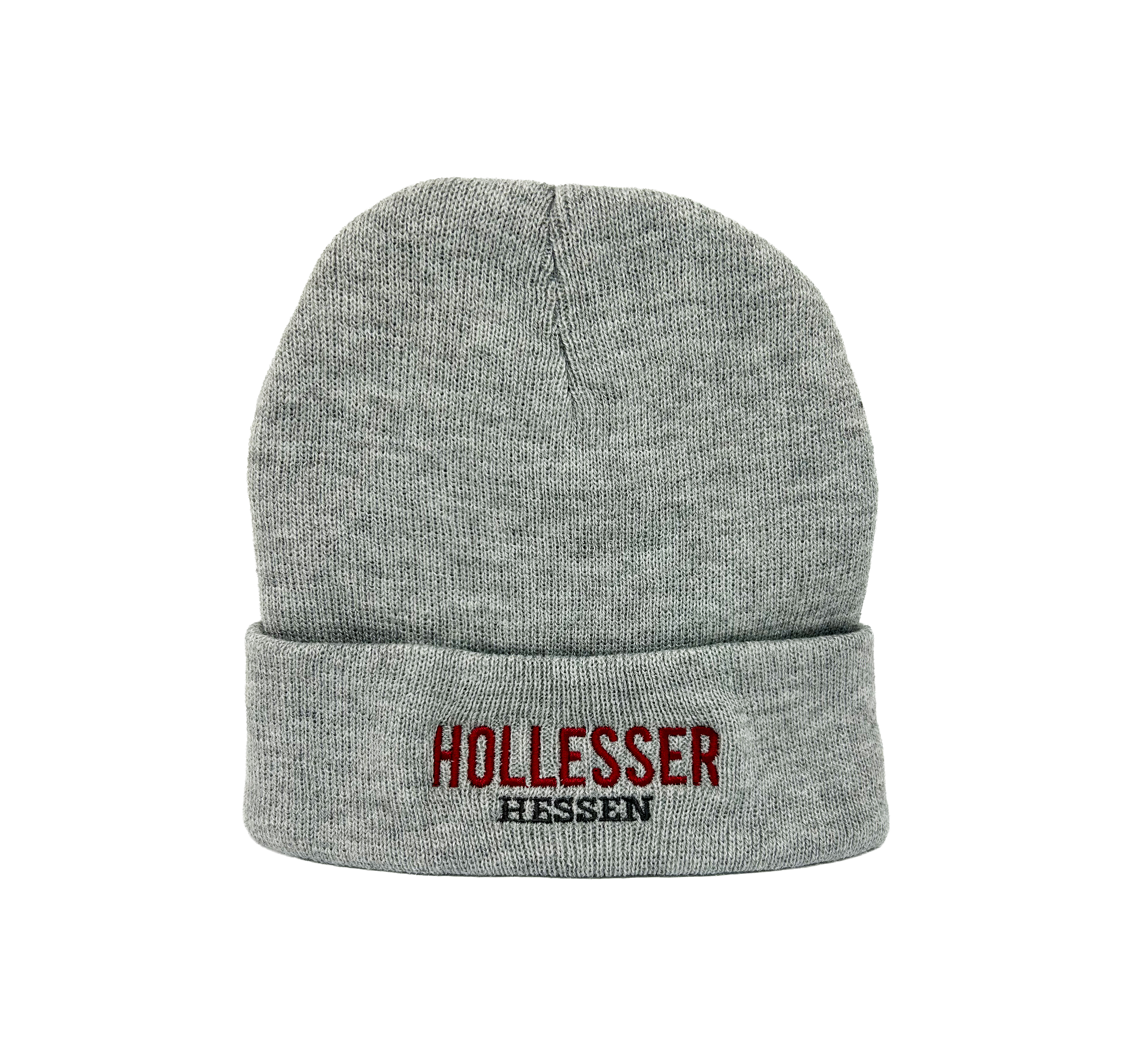 Hollesser Beanie dünn (Stick) hellgrau