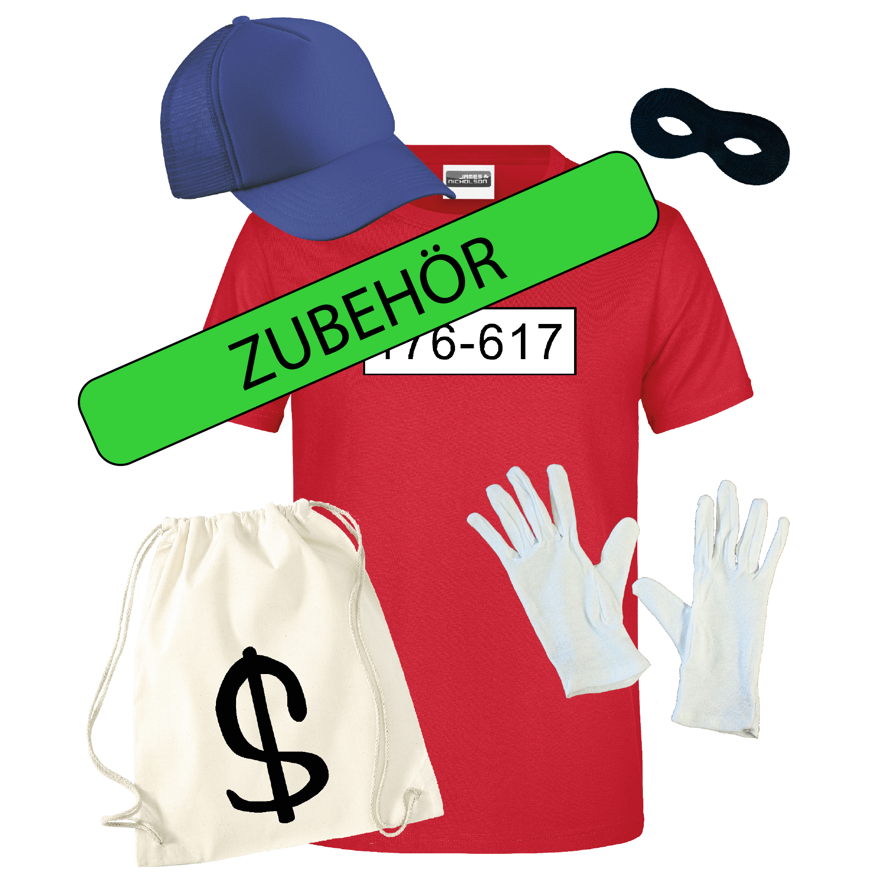 Zubehör Kostüm "Panzerknacker"