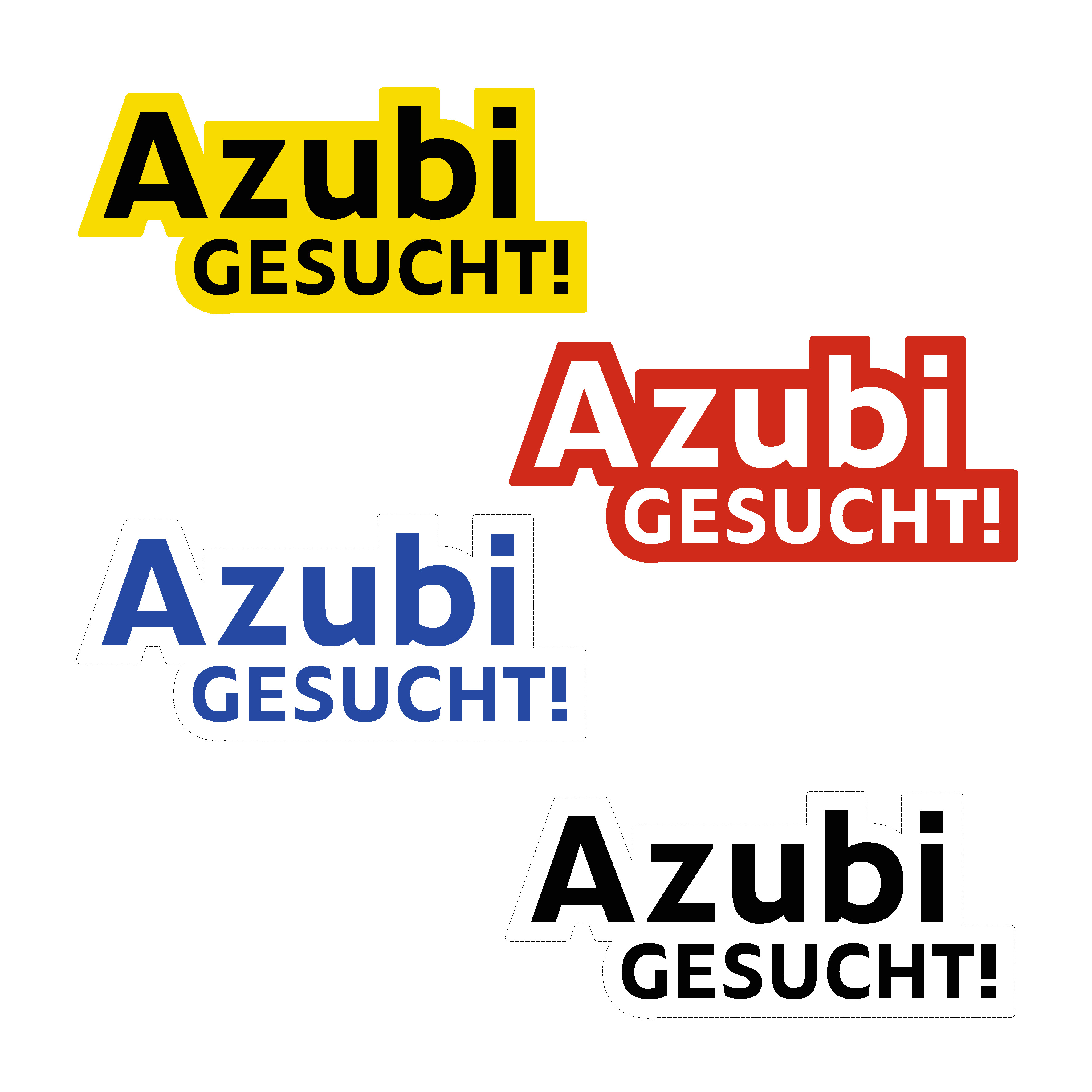 Aufkleber "Azubi gesucht!"