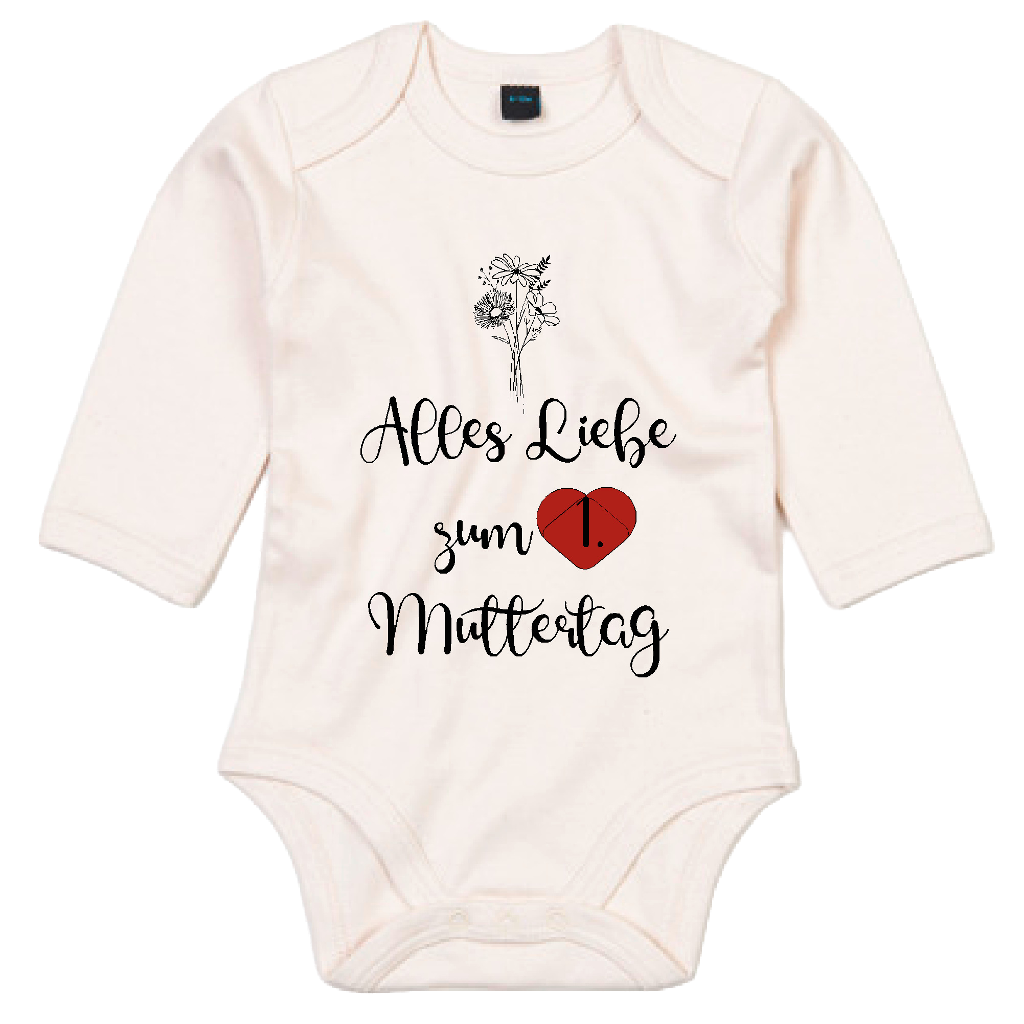 Muttertag Babybody "Alles Liebe zum ersten Muttertag"